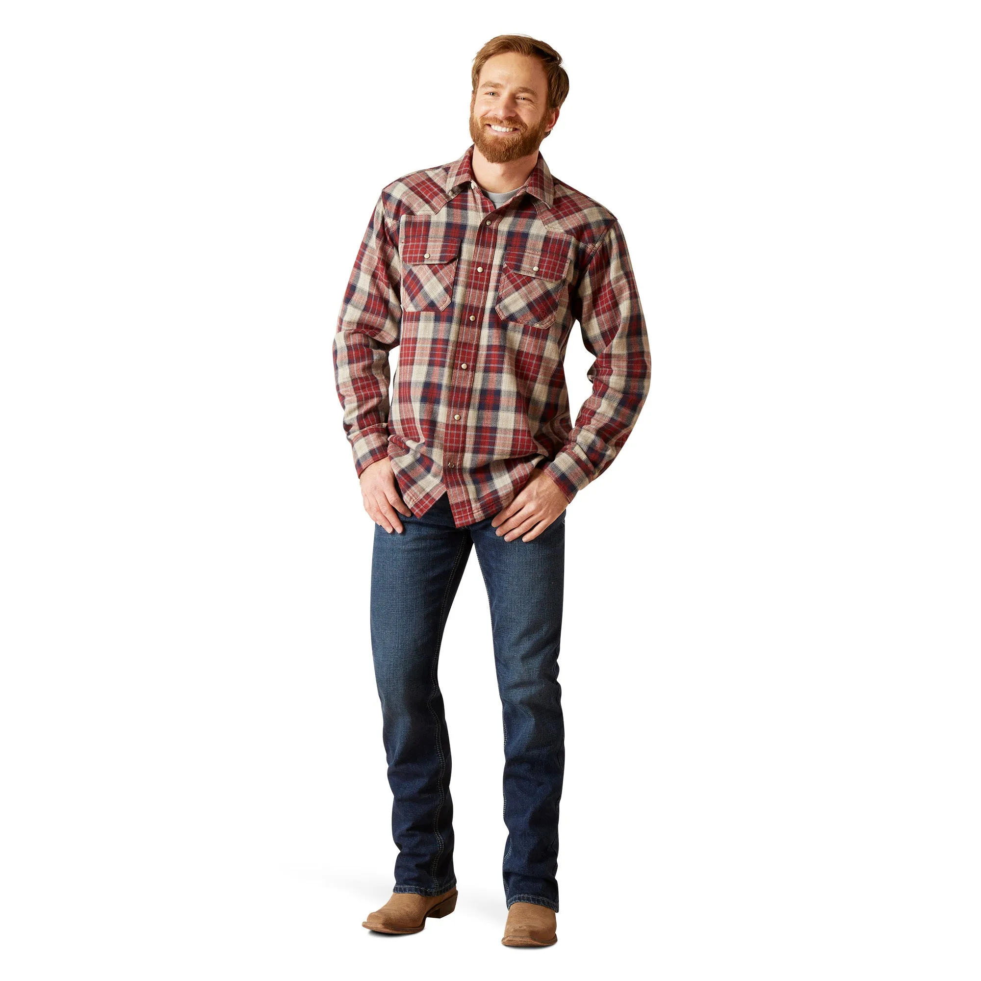 Ariat Mens 10046298 Harlen Comb Honey Retro Fit Shirt