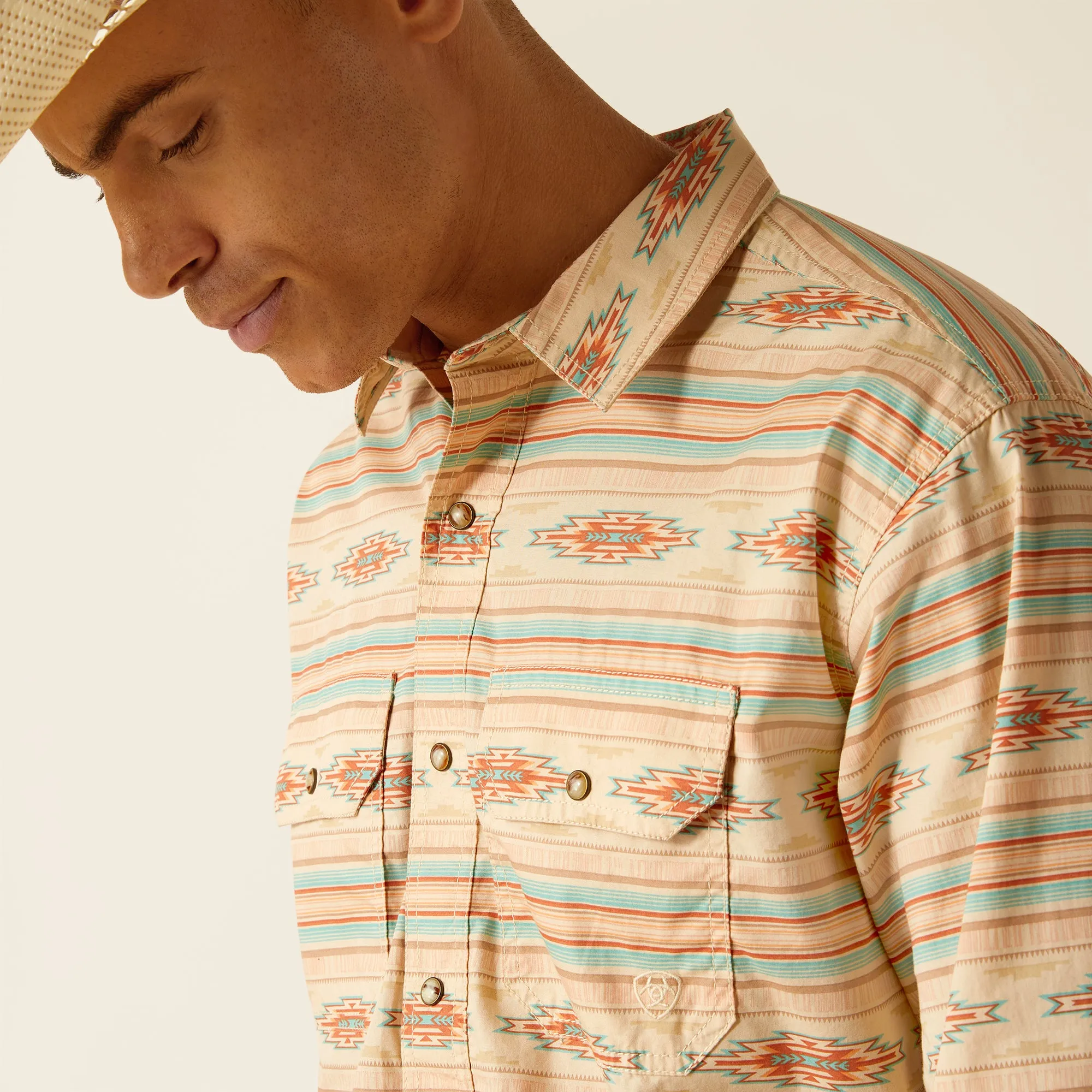 Ariat Mens 10048492 Hezekiah Retro Fit Western Shirt