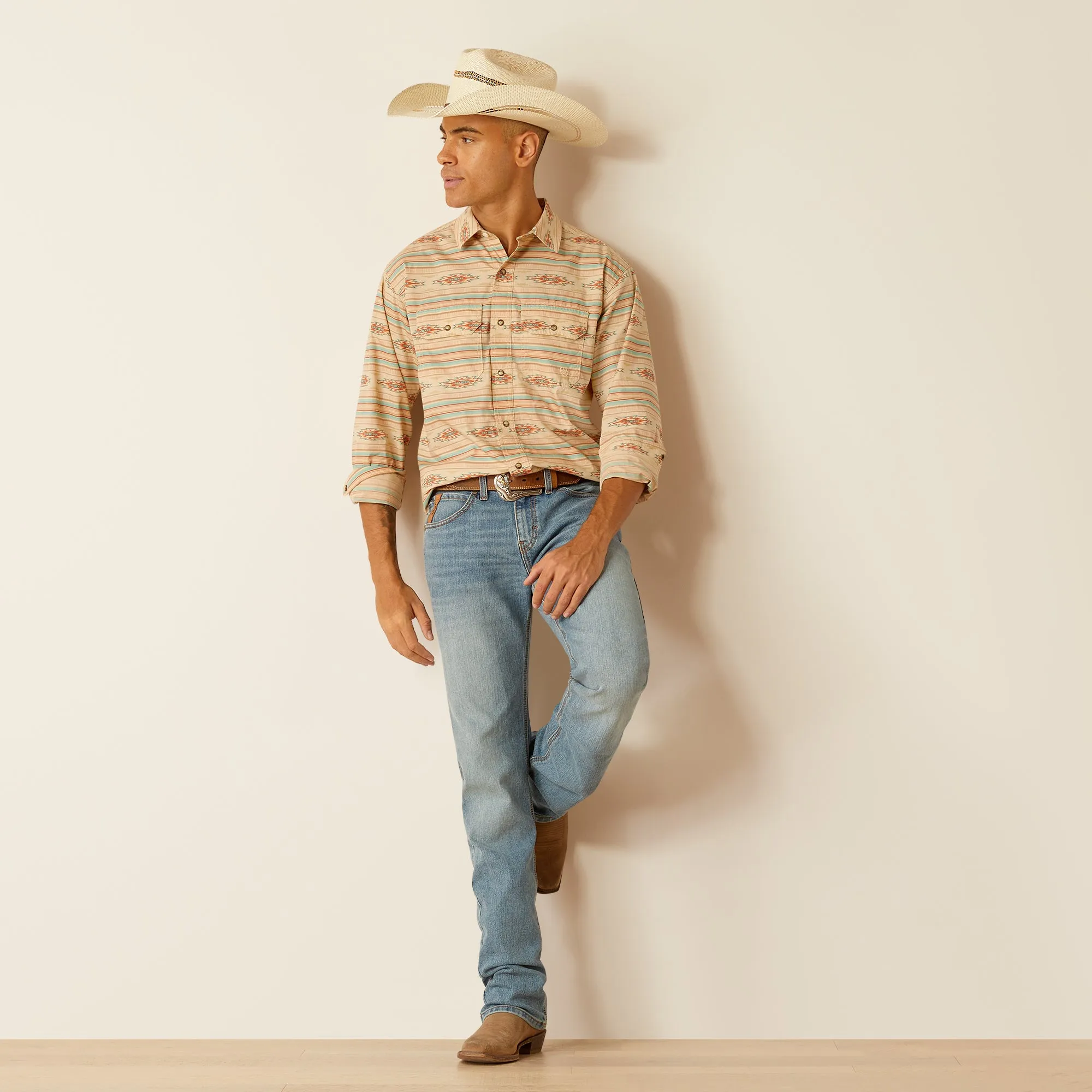 Ariat Mens 10048492 Hezekiah Retro Fit Western Shirt