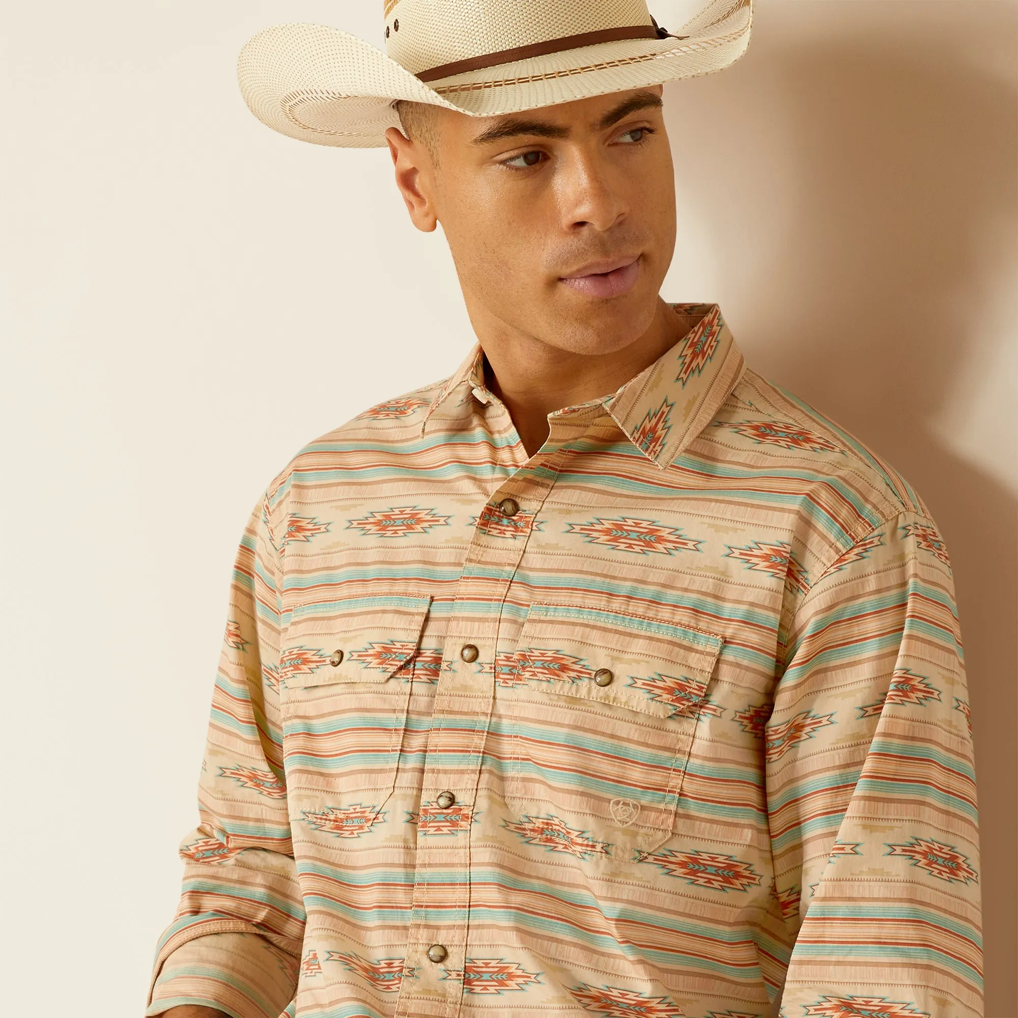 Ariat Mens 10048492 Hezekiah Retro Fit Western Shirt