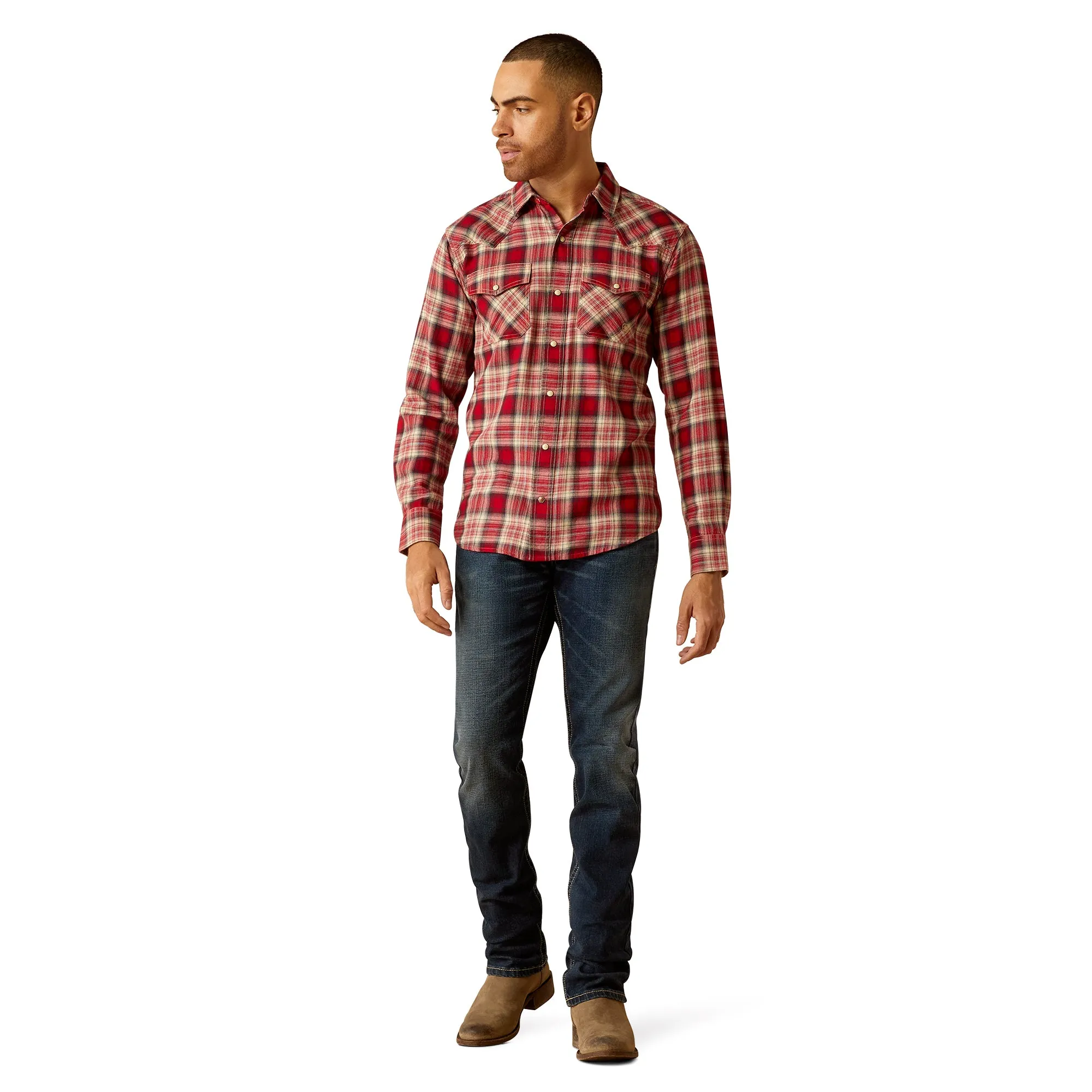 Ariat Mens Herschel Retro Snap Long Sleeved Shirt 10052316