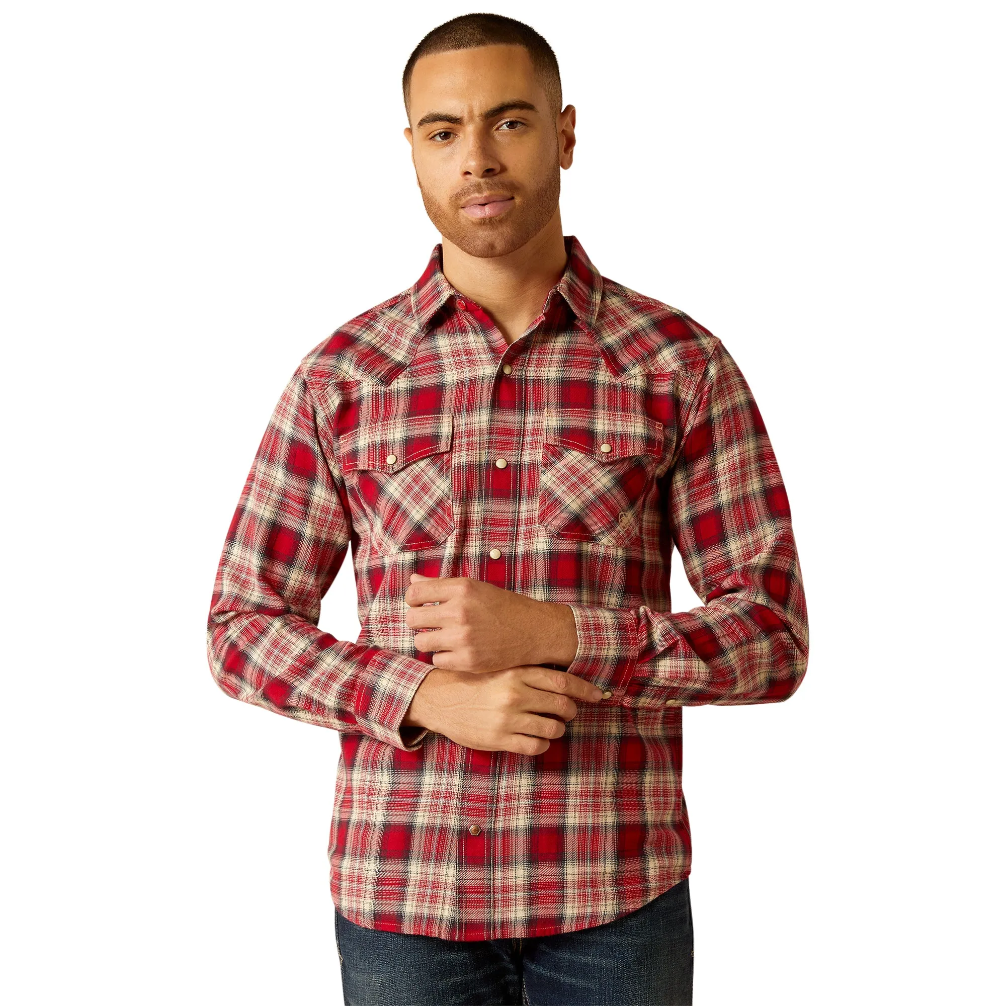 Ariat Mens Herschel Retro Snap Long Sleeved Shirt 10052316
