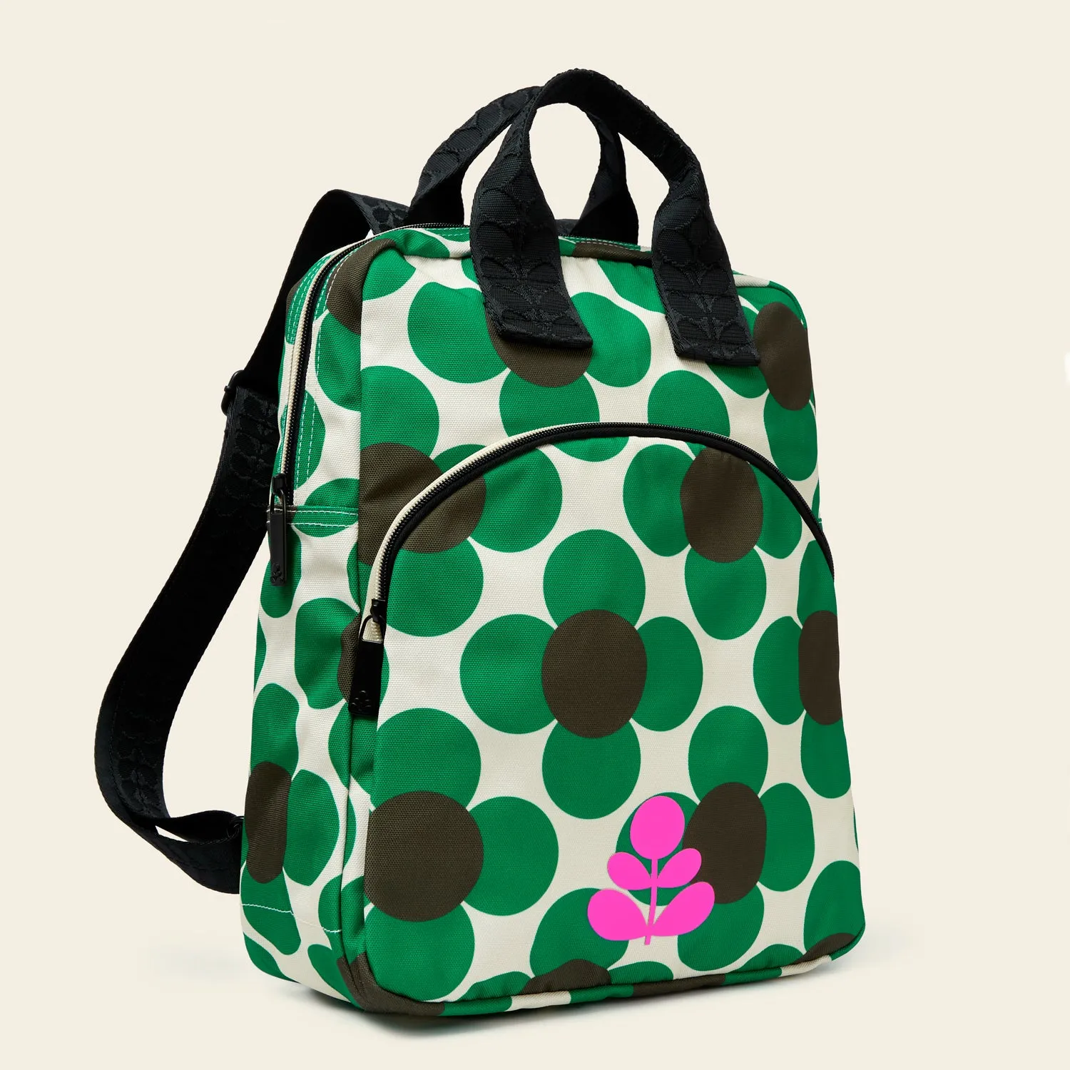 Ark Backpack - Retro Flower Emerald