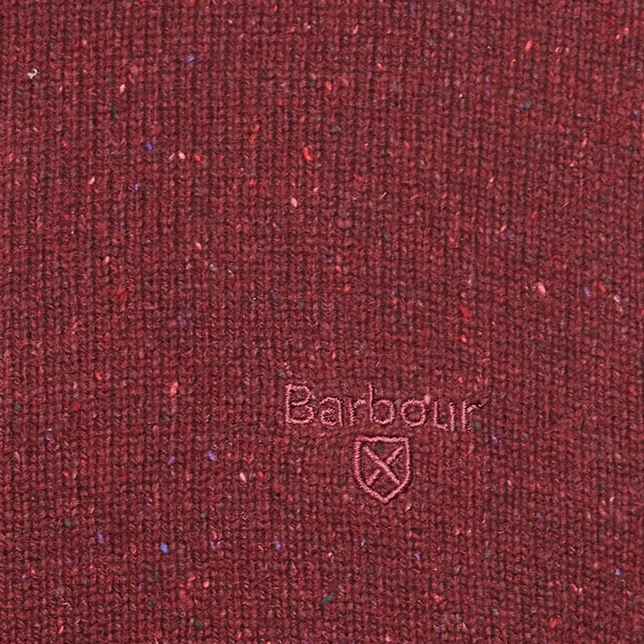 Barbour Essential Tisbury Crew Neck Sweater Ruby