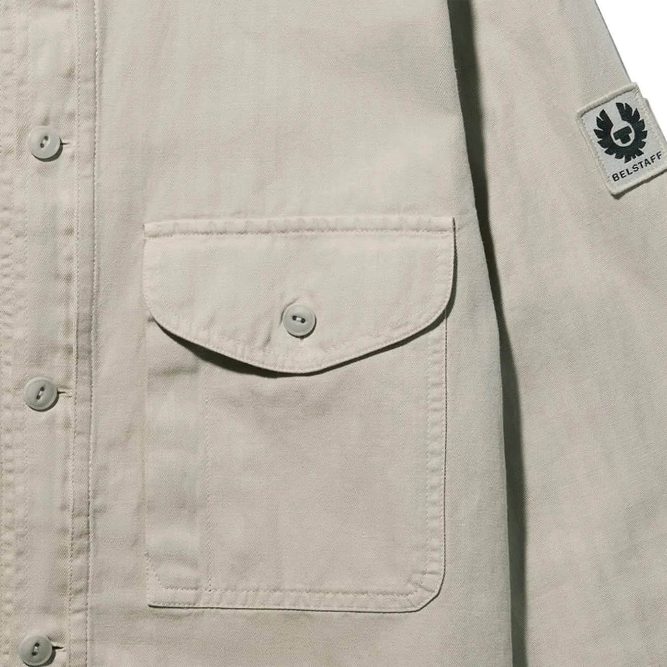 Belstaff CS60 Overshirt Stone Beige