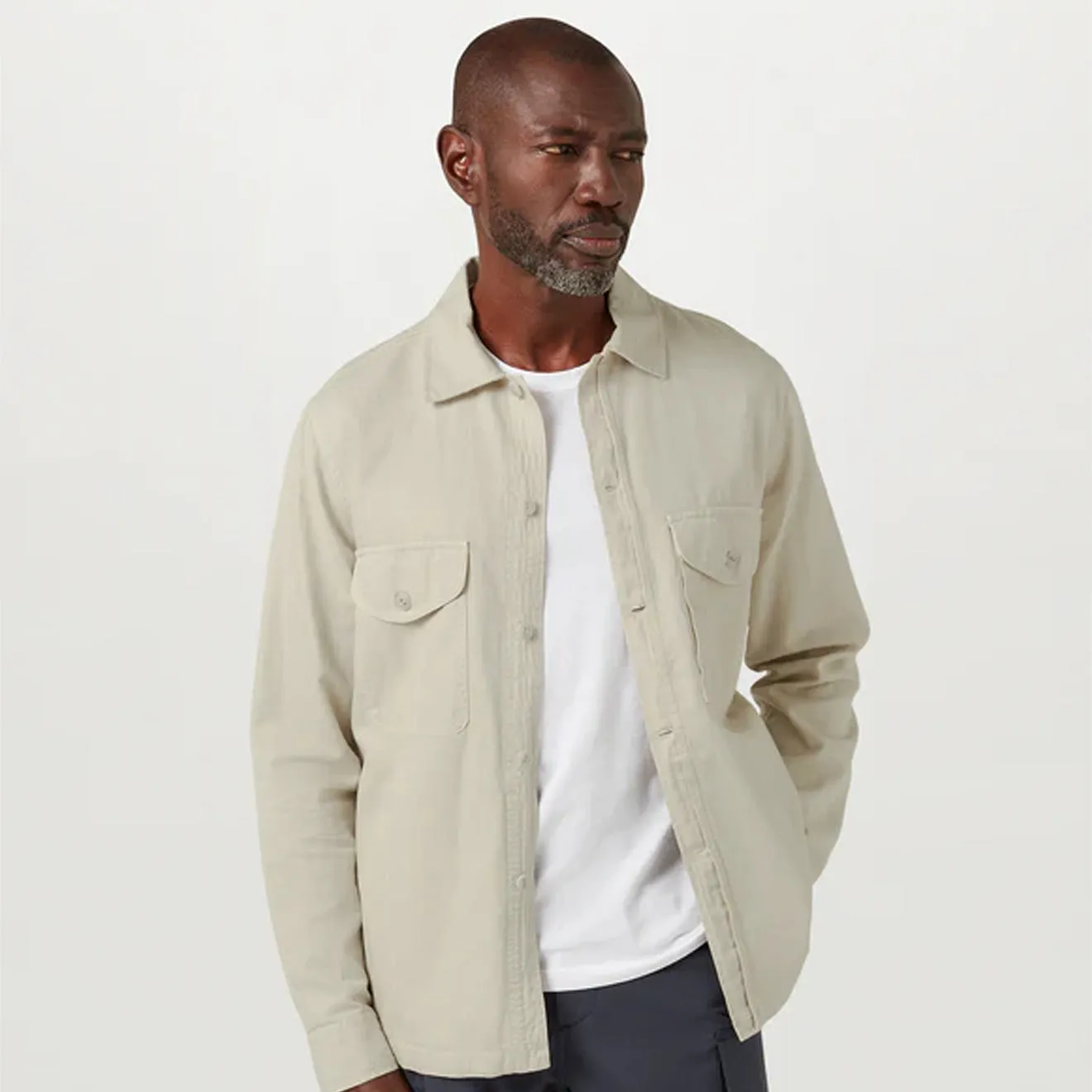 Belstaff CS60 Overshirt Stone Beige