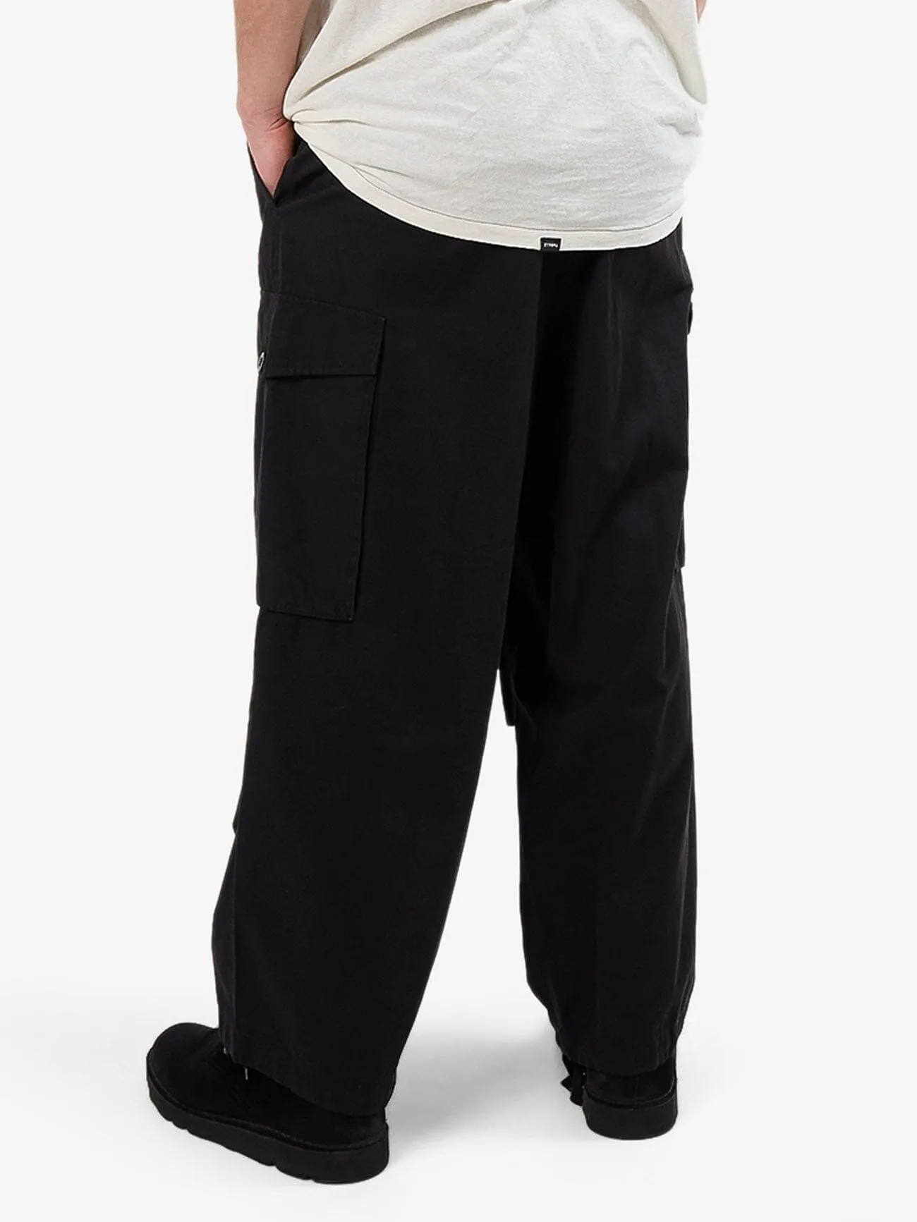 Big Loose Slacker Cargo Pant - Black
