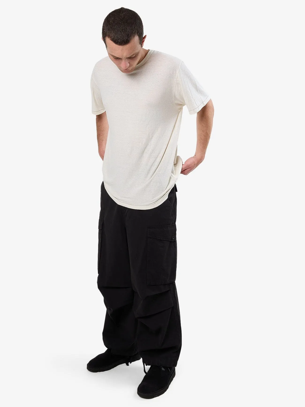 Big Loose Slacker Cargo Pant - Black