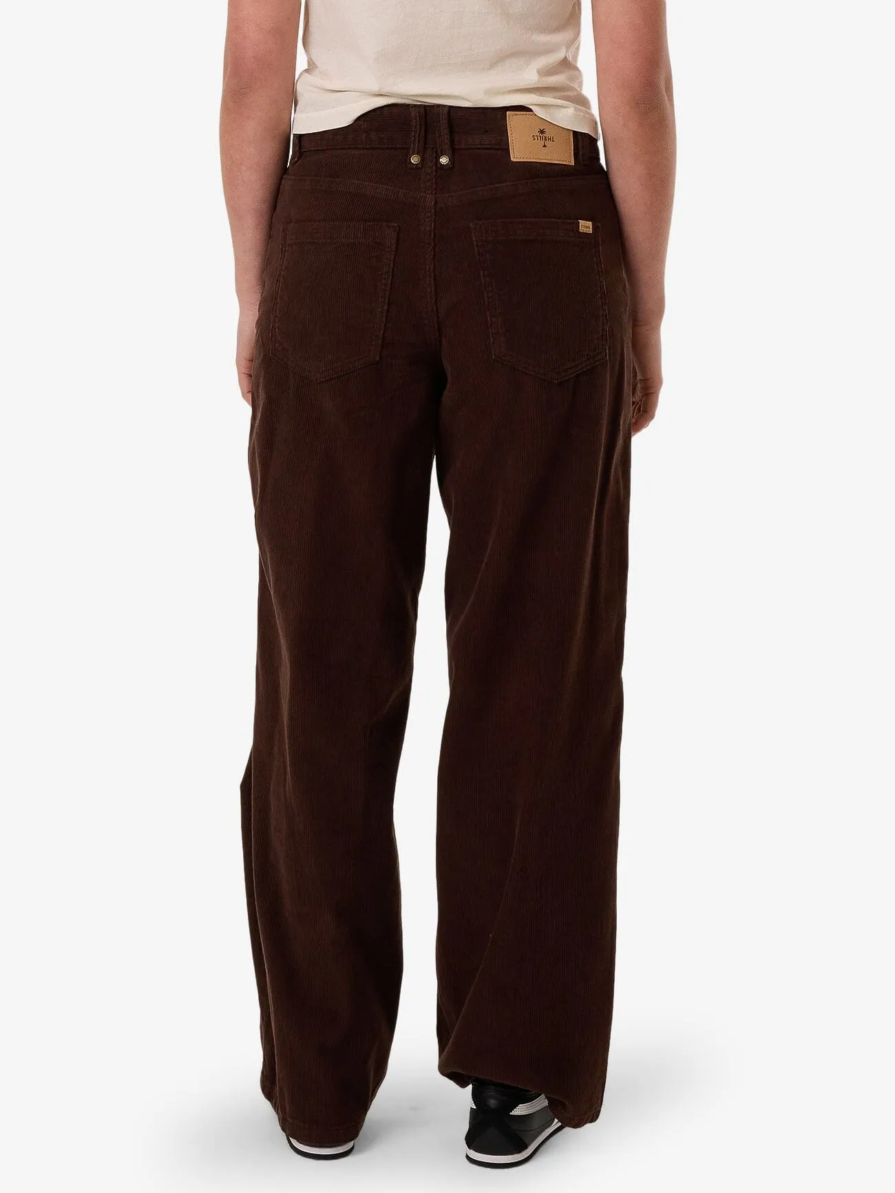 Billie Low Rise Corduroy Baggy Jean - Dark Coffee