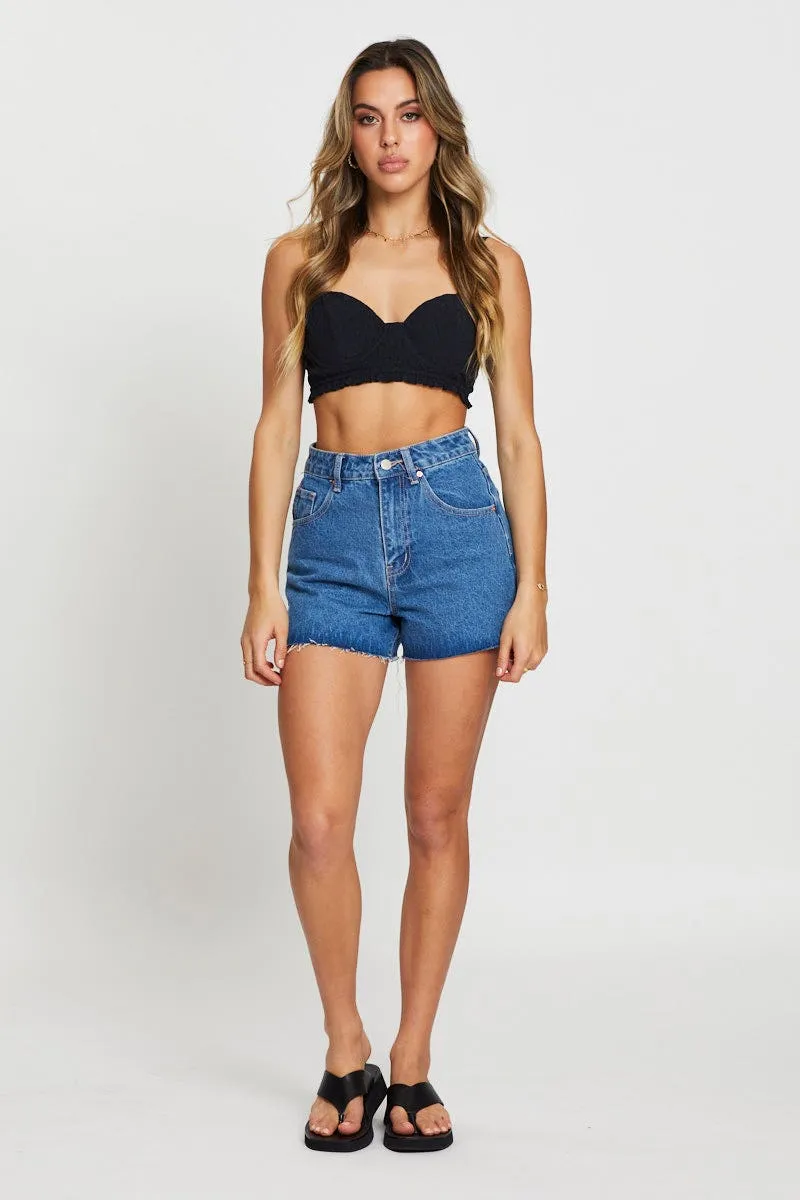 Black Crop Bralette