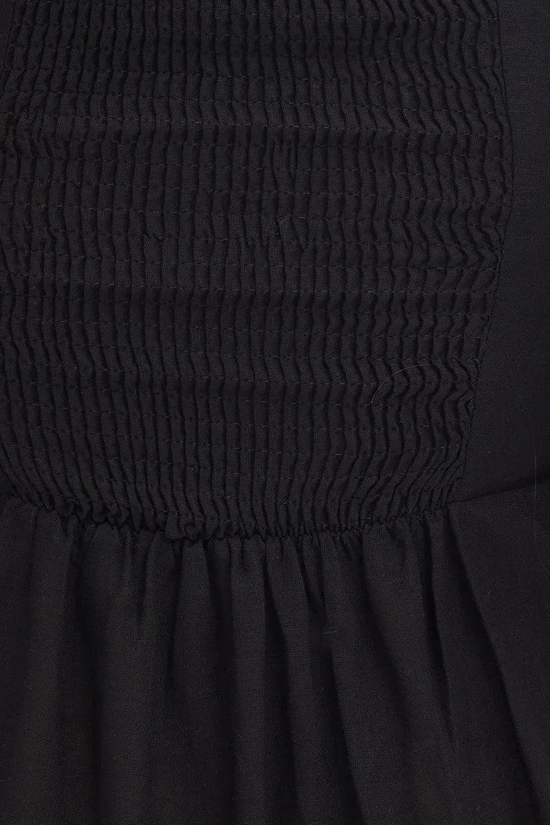 Black Maxi Dress Linen