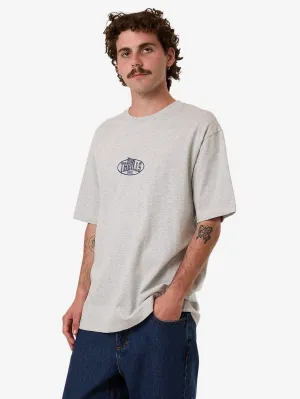 Born To Fly Embro Oversize Fit Tee - Snow Marle