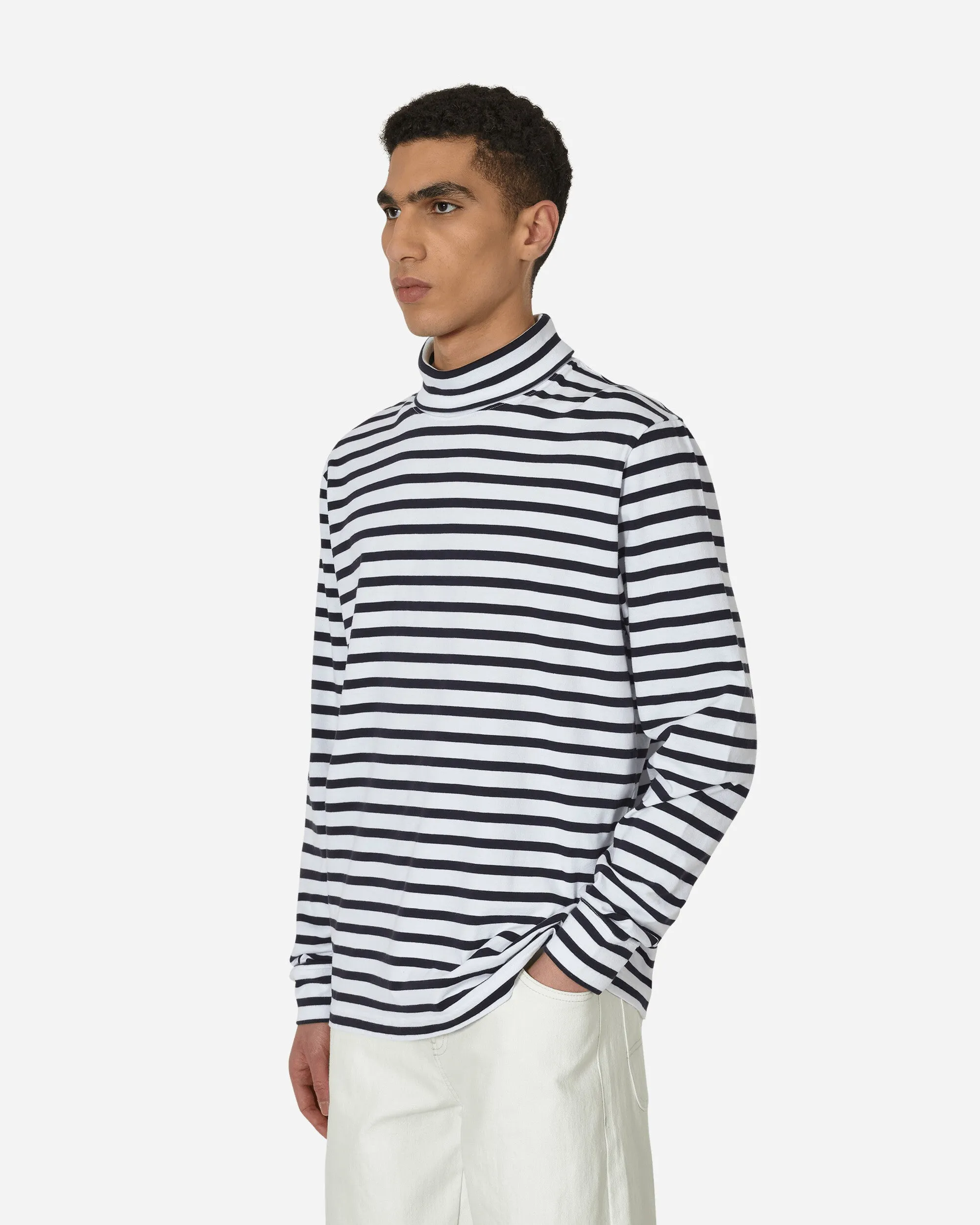 Breton Stripe Turtleneck Navy / White