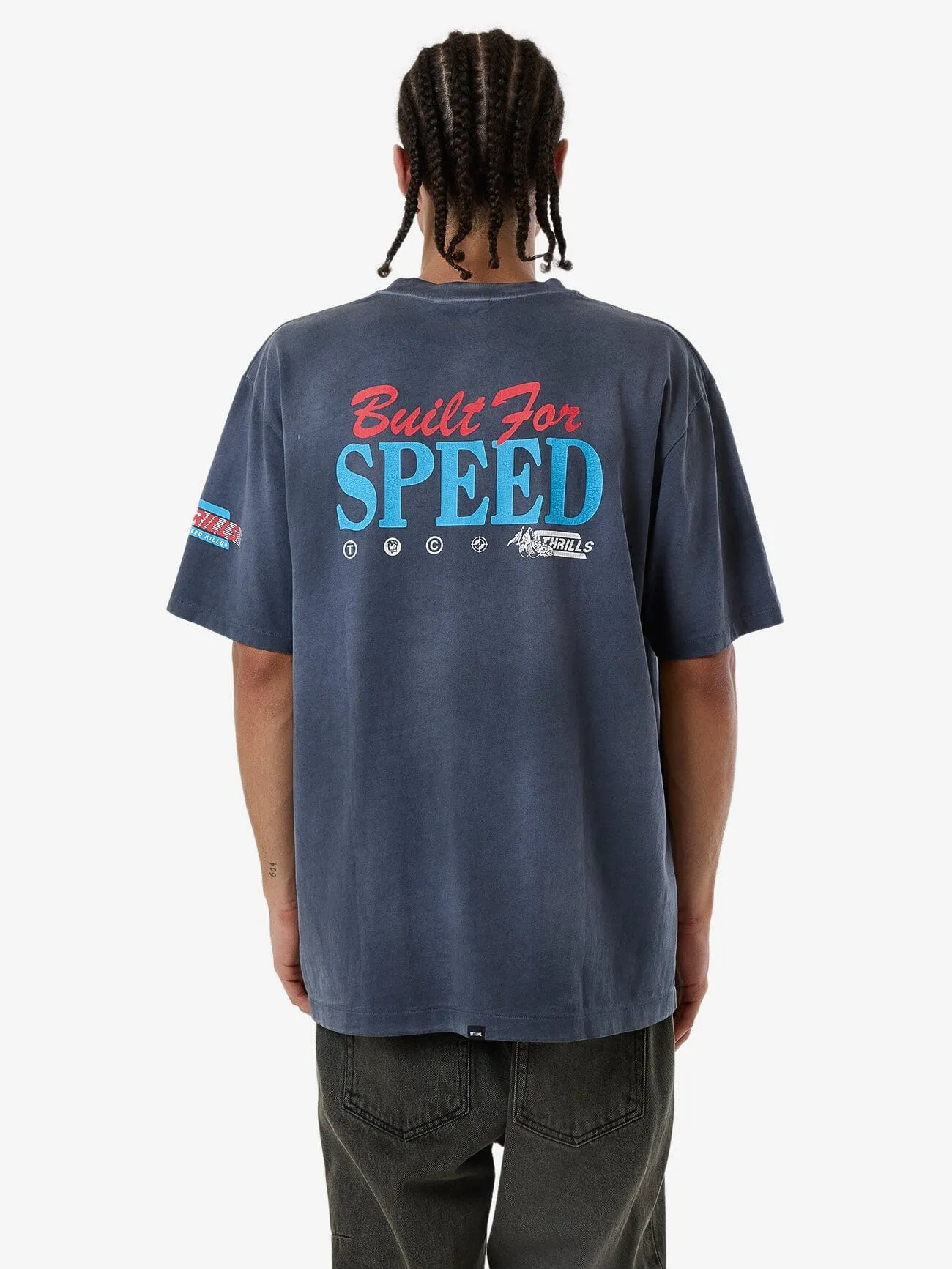 Built For Speed Oversize Fit Tee - Light Petrol