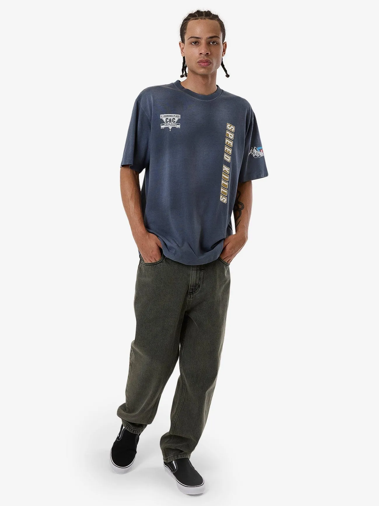 Built For Speed Oversize Fit Tee - Light Petrol