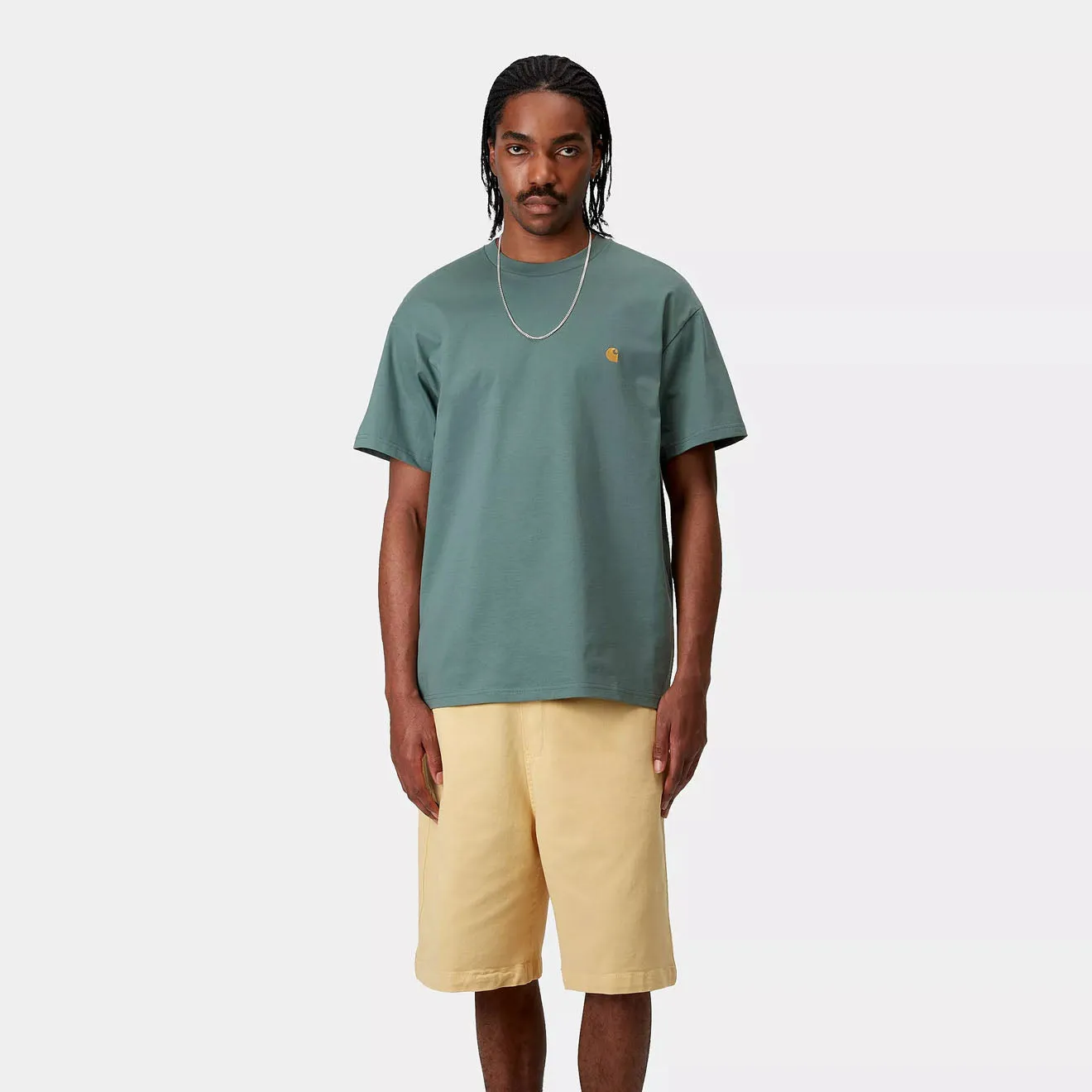Carhartt WIP S/S Chase T-Shirt Silver Pine / Gold