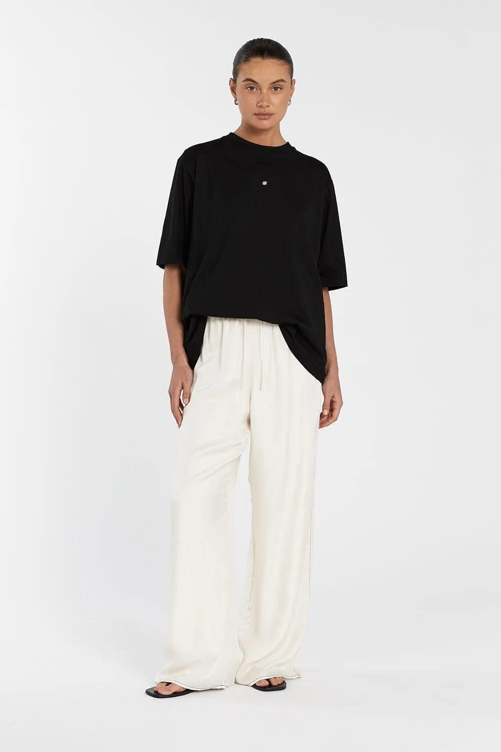 CHANCE BLACK SIGNATURE COTTON TEE