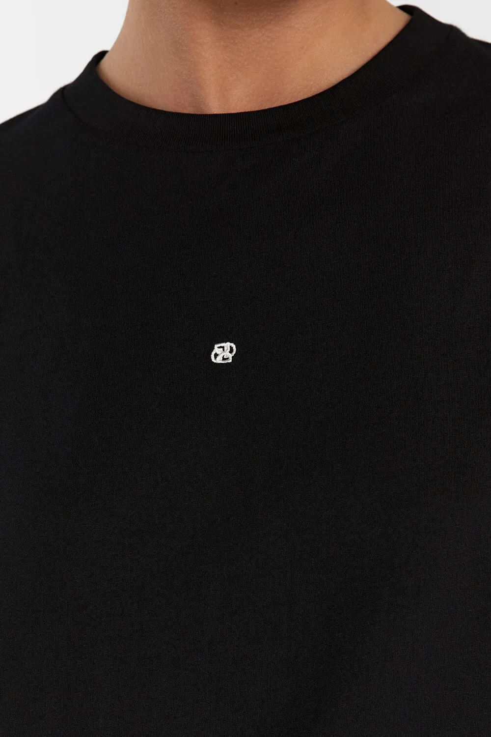 CHANCE BLACK SIGNATURE COTTON TEE