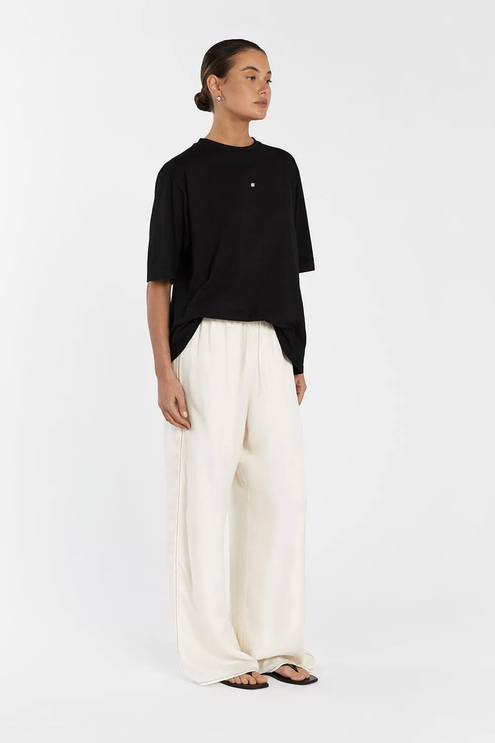 CHANCE BLACK SIGNATURE COTTON TEE
