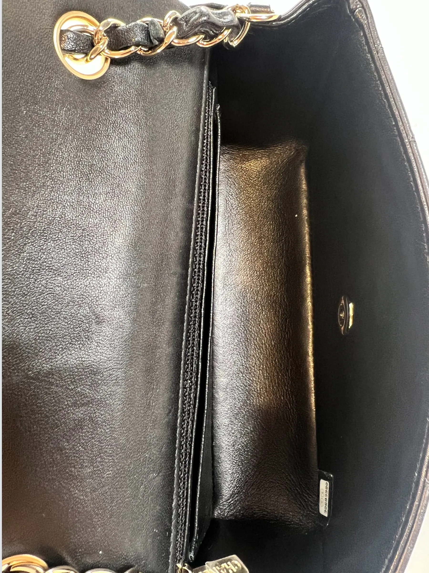 Chanel Black Lambskin Leather Mini Rectangular Crossbody