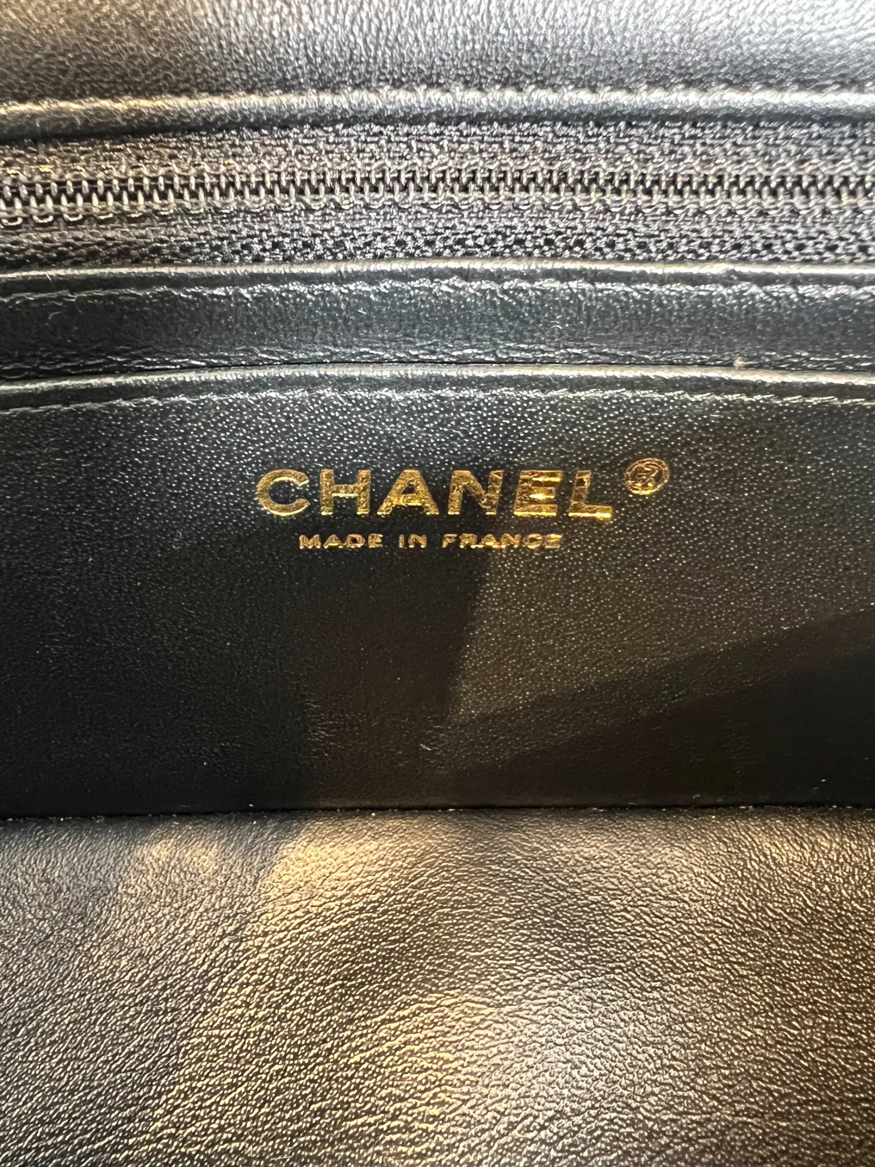 Chanel Black Lambskin Leather Mini Rectangular Crossbody