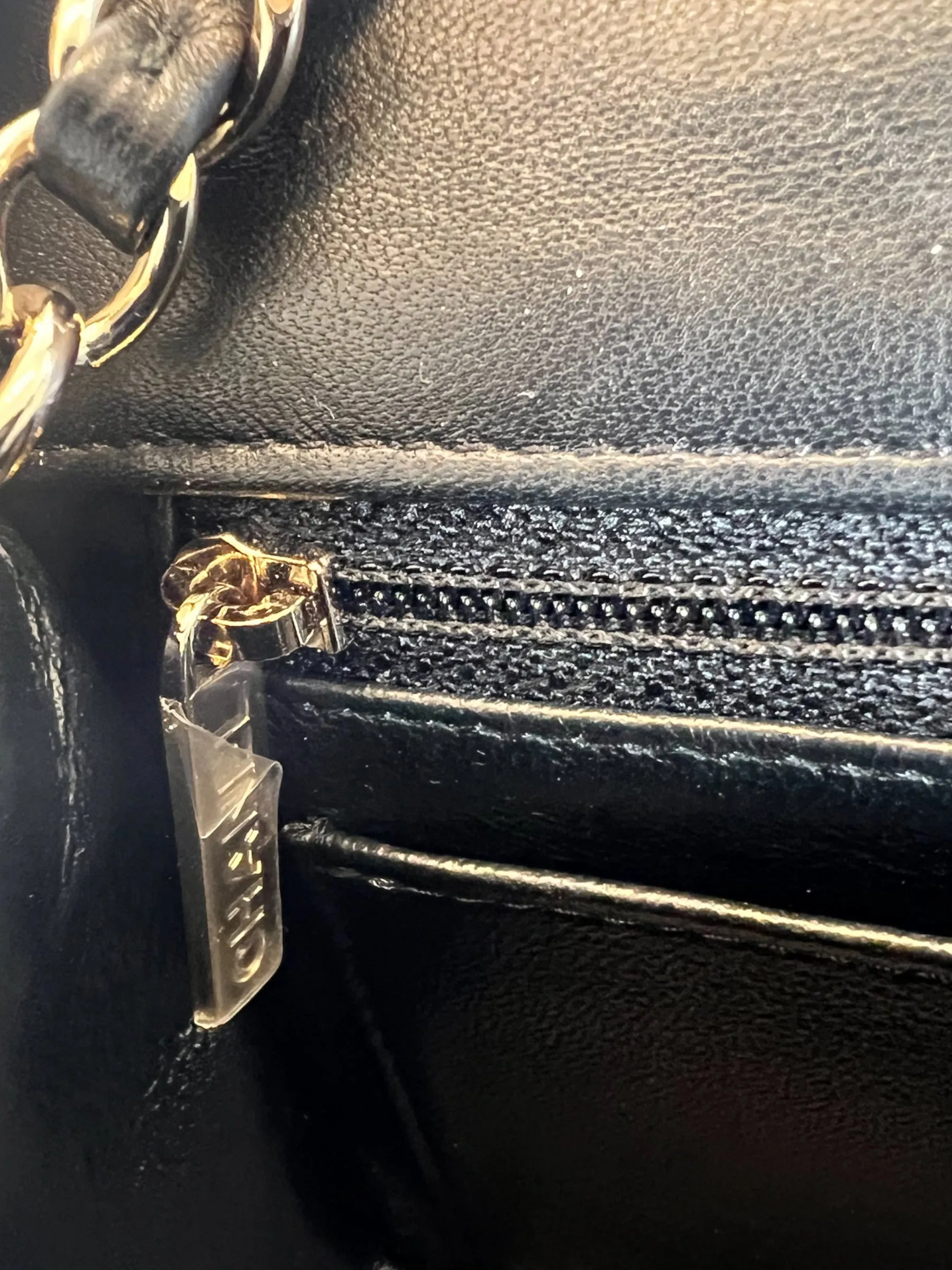 Chanel Black Lambskin Leather Mini Rectangular Crossbody