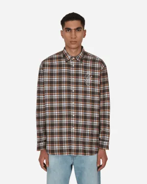 Check Longsleeve Shirt Brown