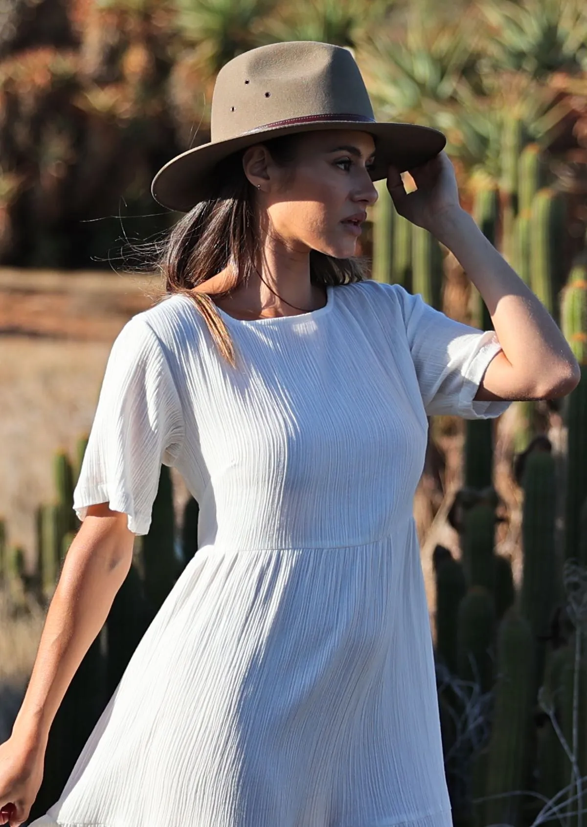 Claudia Dress Natural White