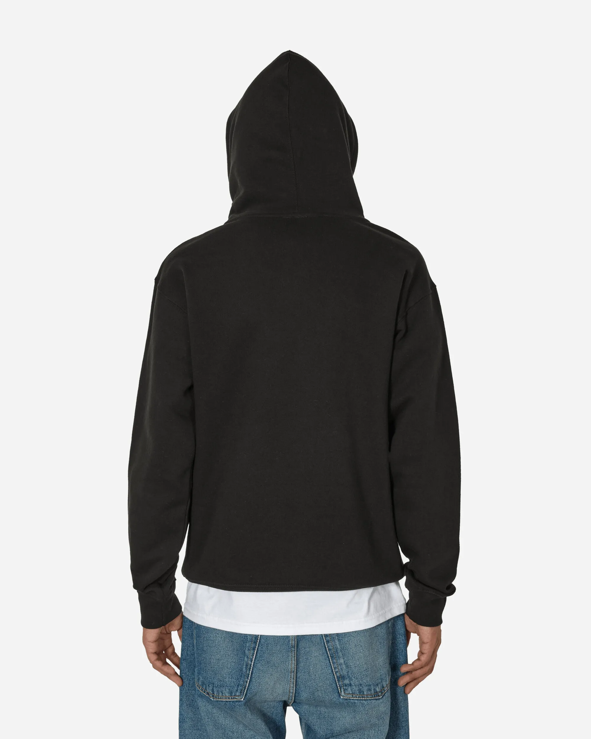 Curved Logo Hoodie Black
