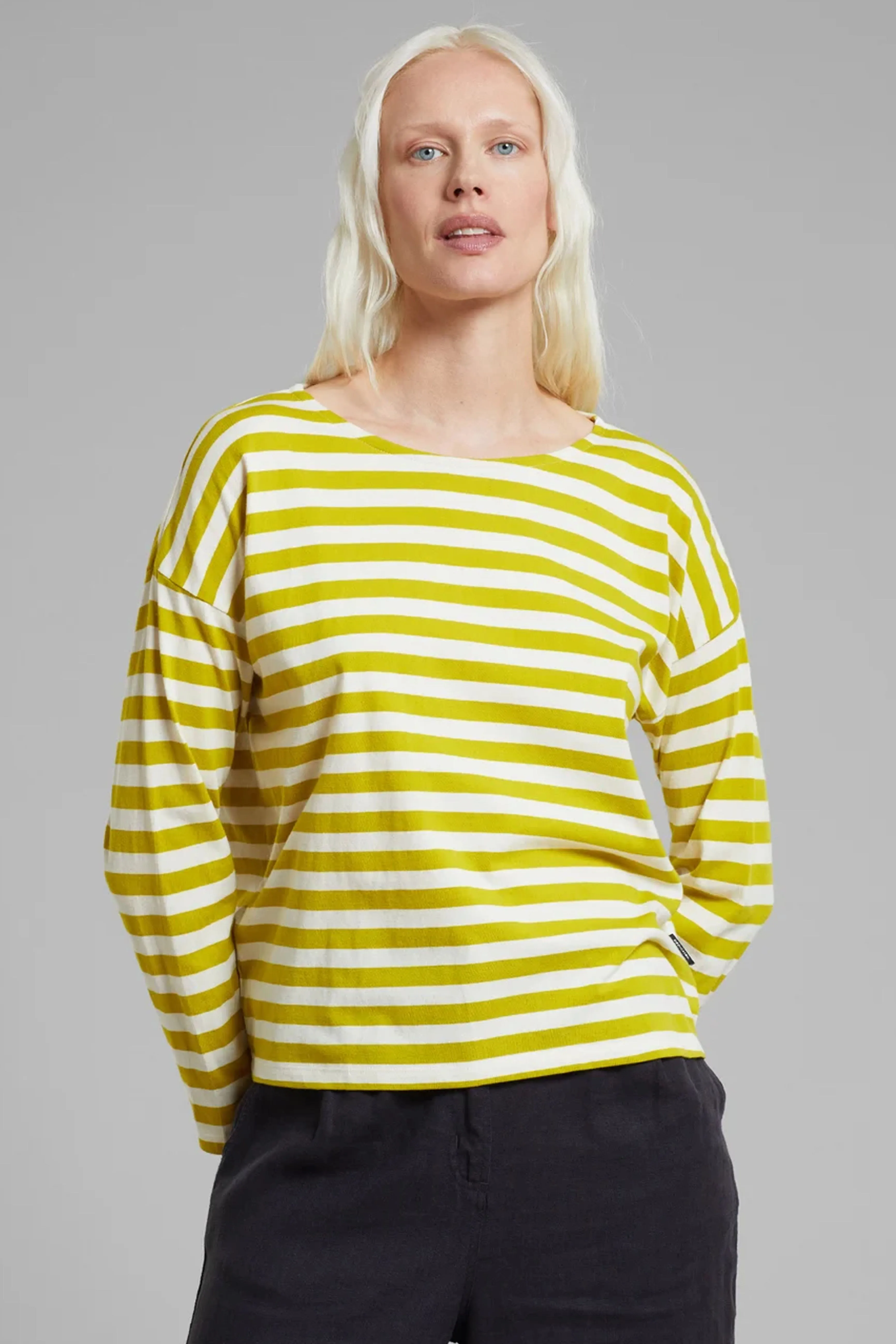 Dedicated Humledal Striped Yellow Citronelle Top