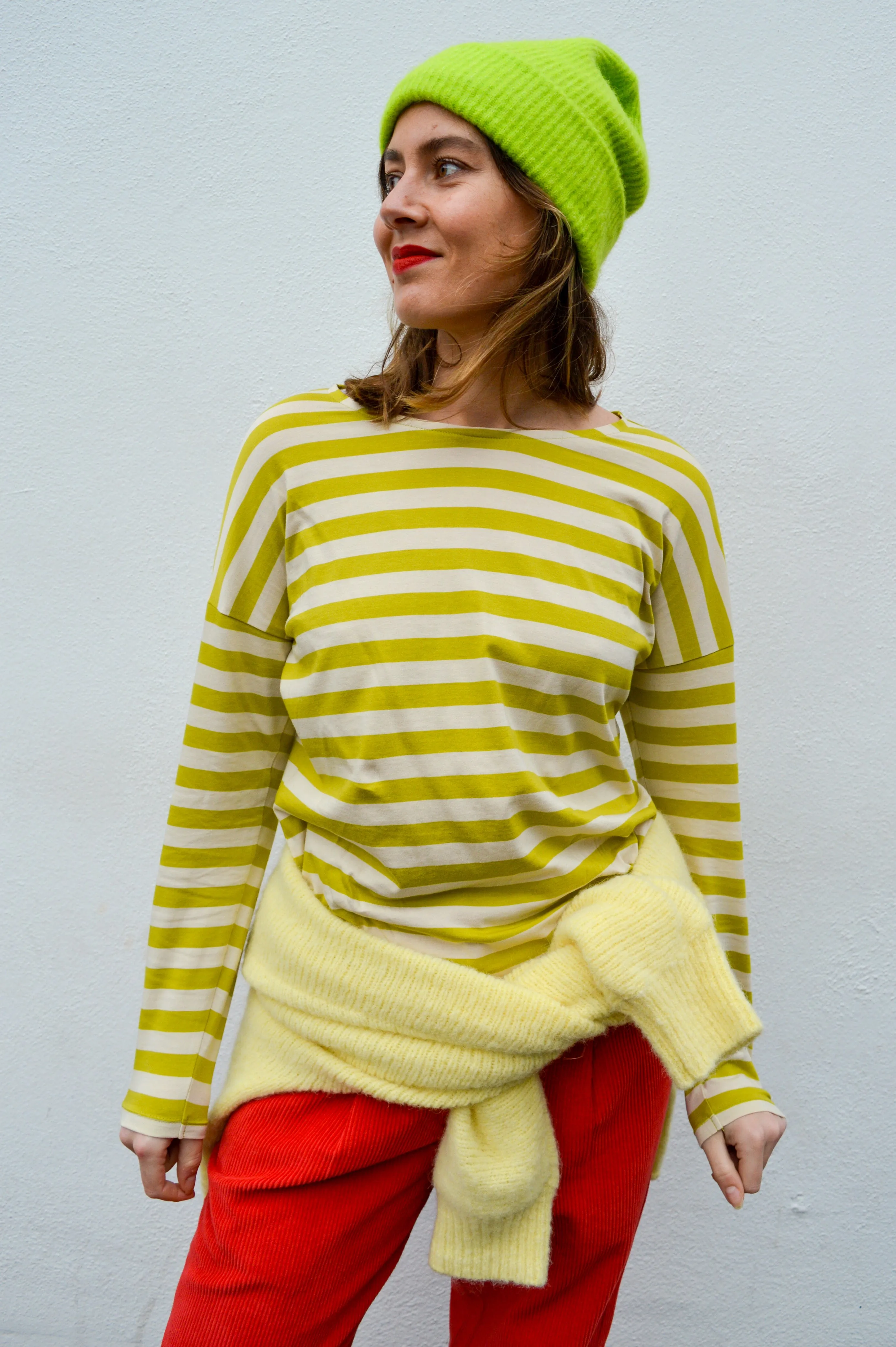 Dedicated Humledal Striped Yellow Citronelle Top