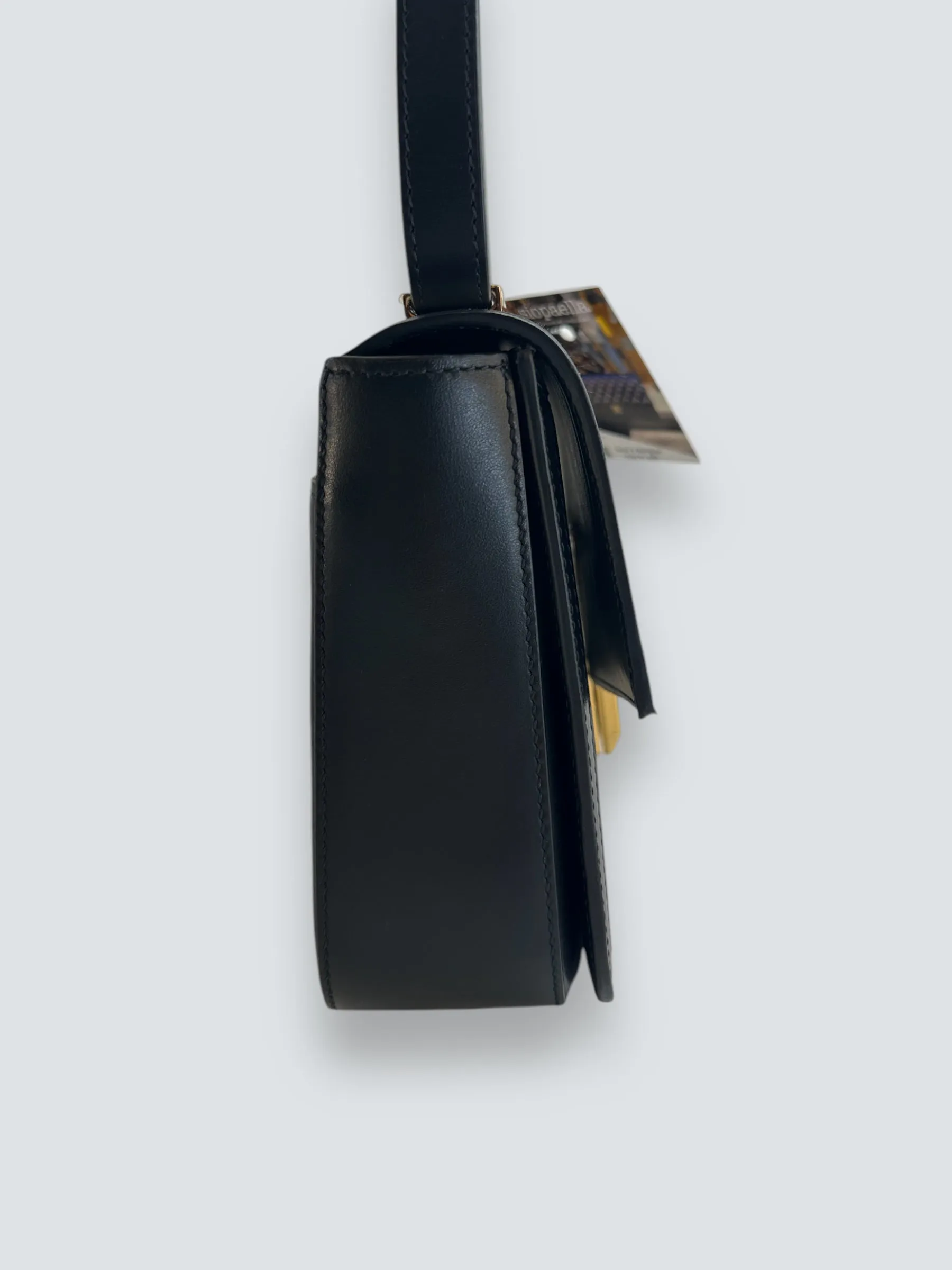 Demellier Monochrome Leather & Canvas Crossbody