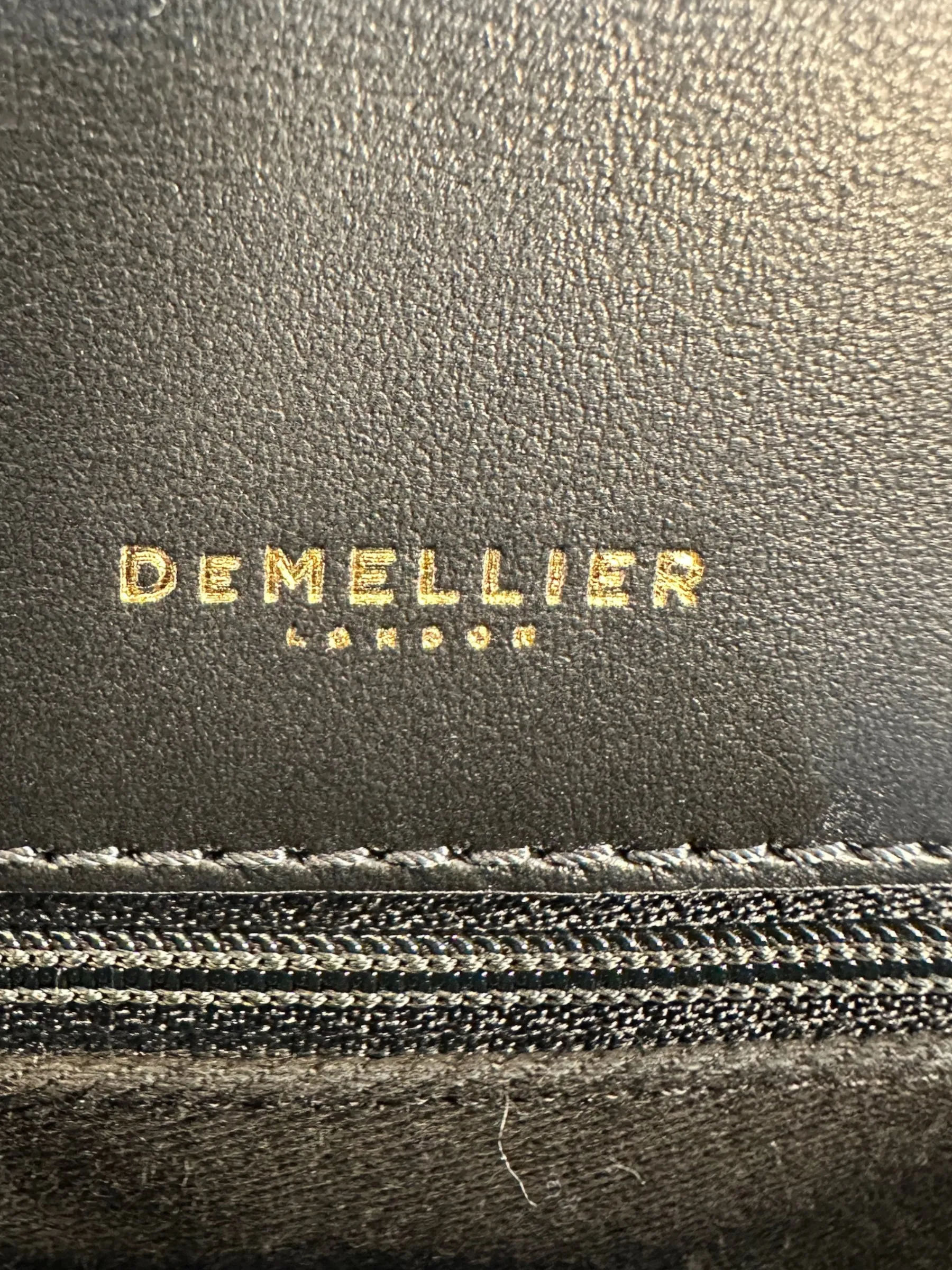 Demellier Monochrome Leather & Canvas Crossbody