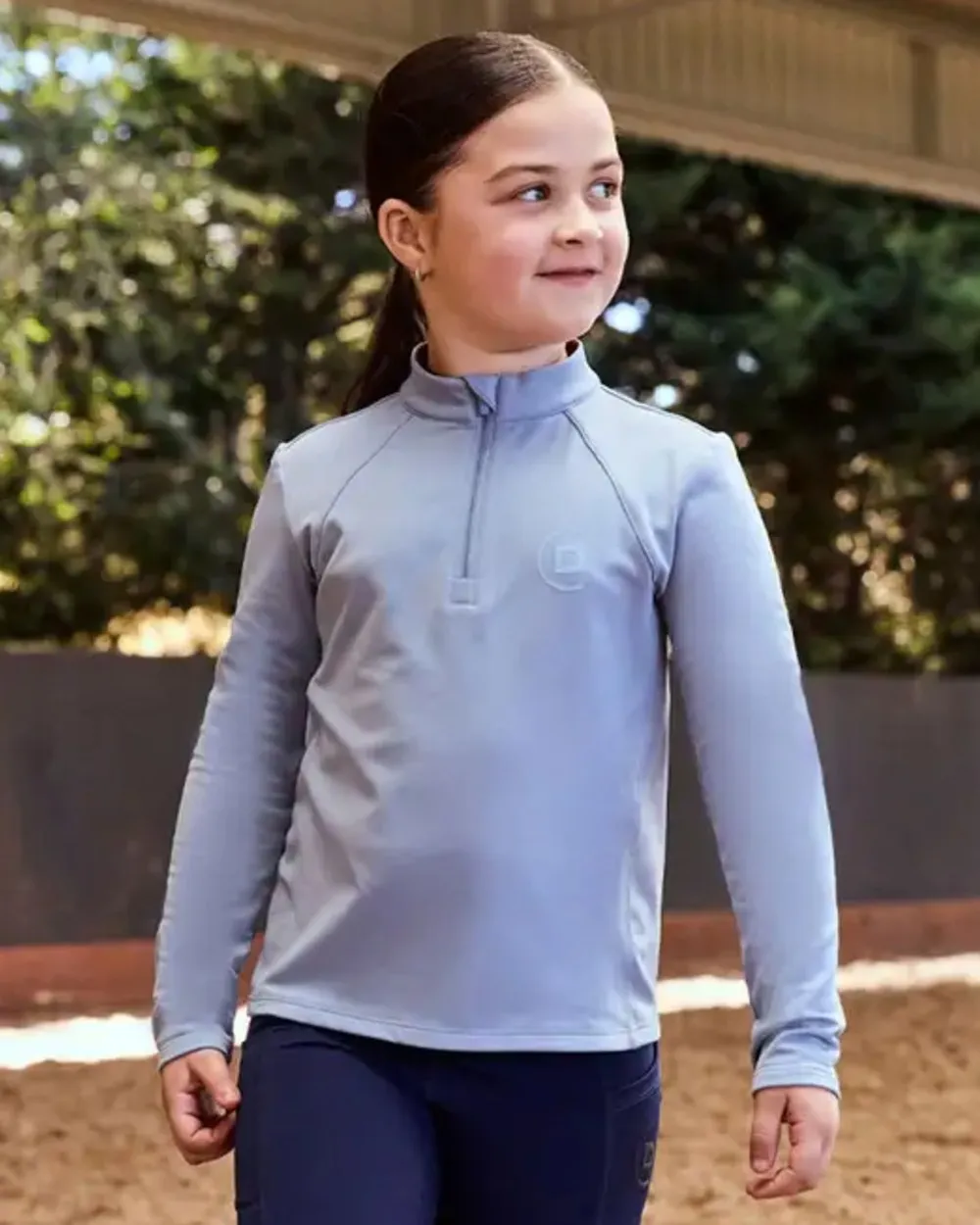 Dublin Kids Brushed Long Sleeve Riding Top