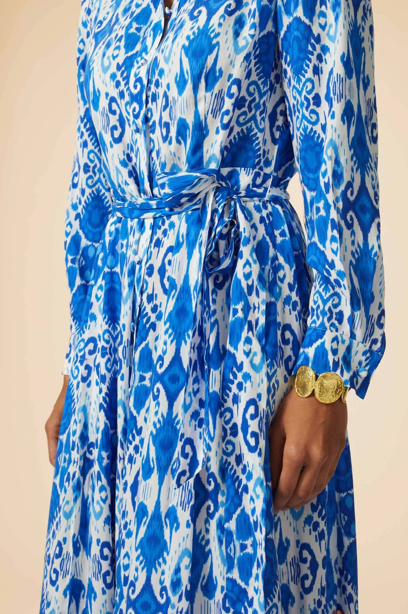 Eliza EcoVero™ Shirt Dress | Blue/White
