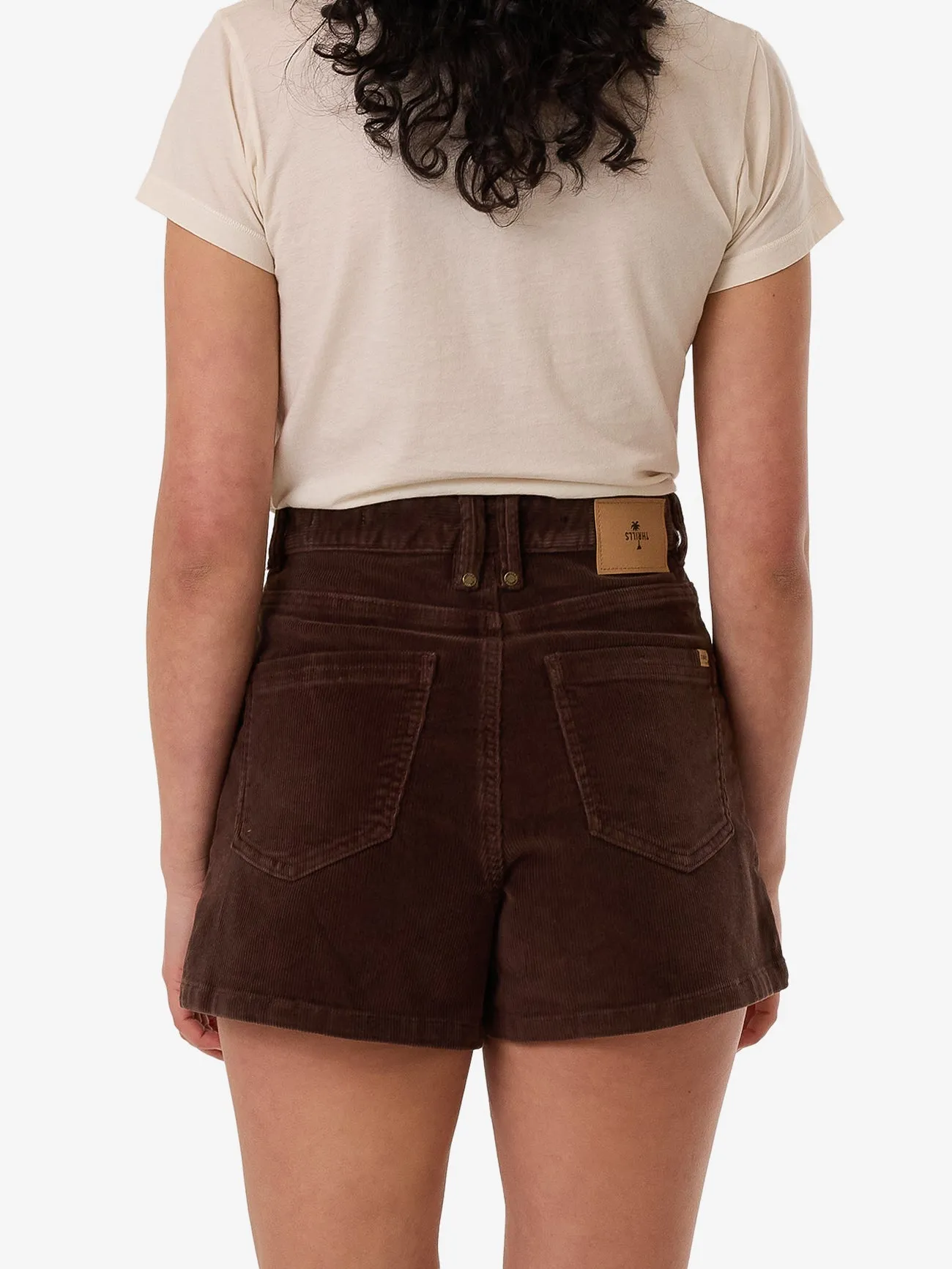 Erica Cord Short - Dark Coffee