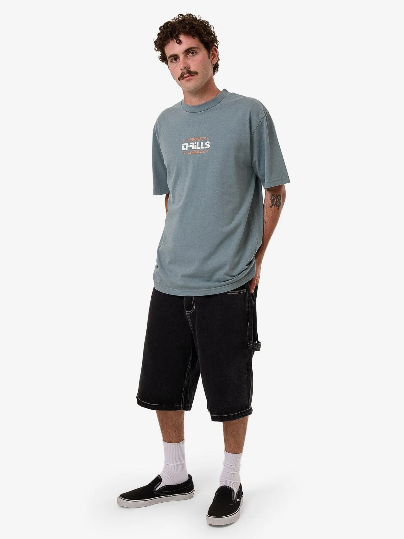 Evolution Oversize Fit Tee - Stormy Sea
