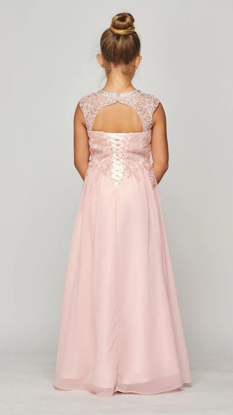 Floor Length Flower Girl Dress