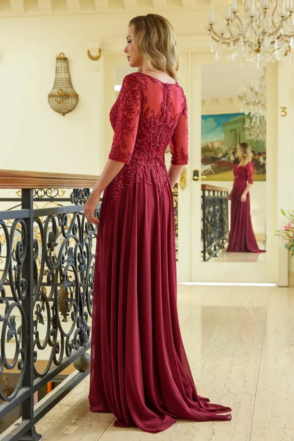 Formal Mother of the Bride Sequin Long Dress
