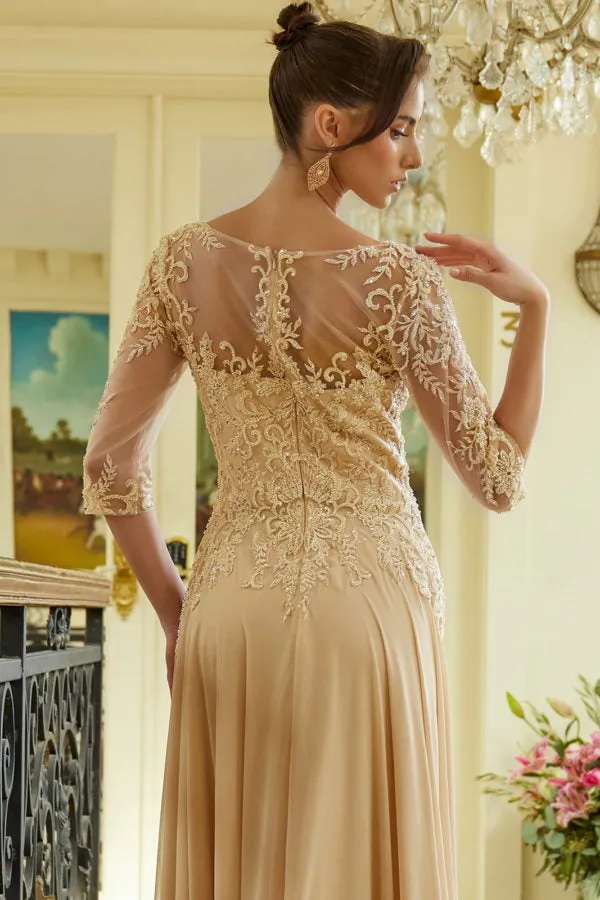 Formal Mother of the Bride Sequin Long Dress