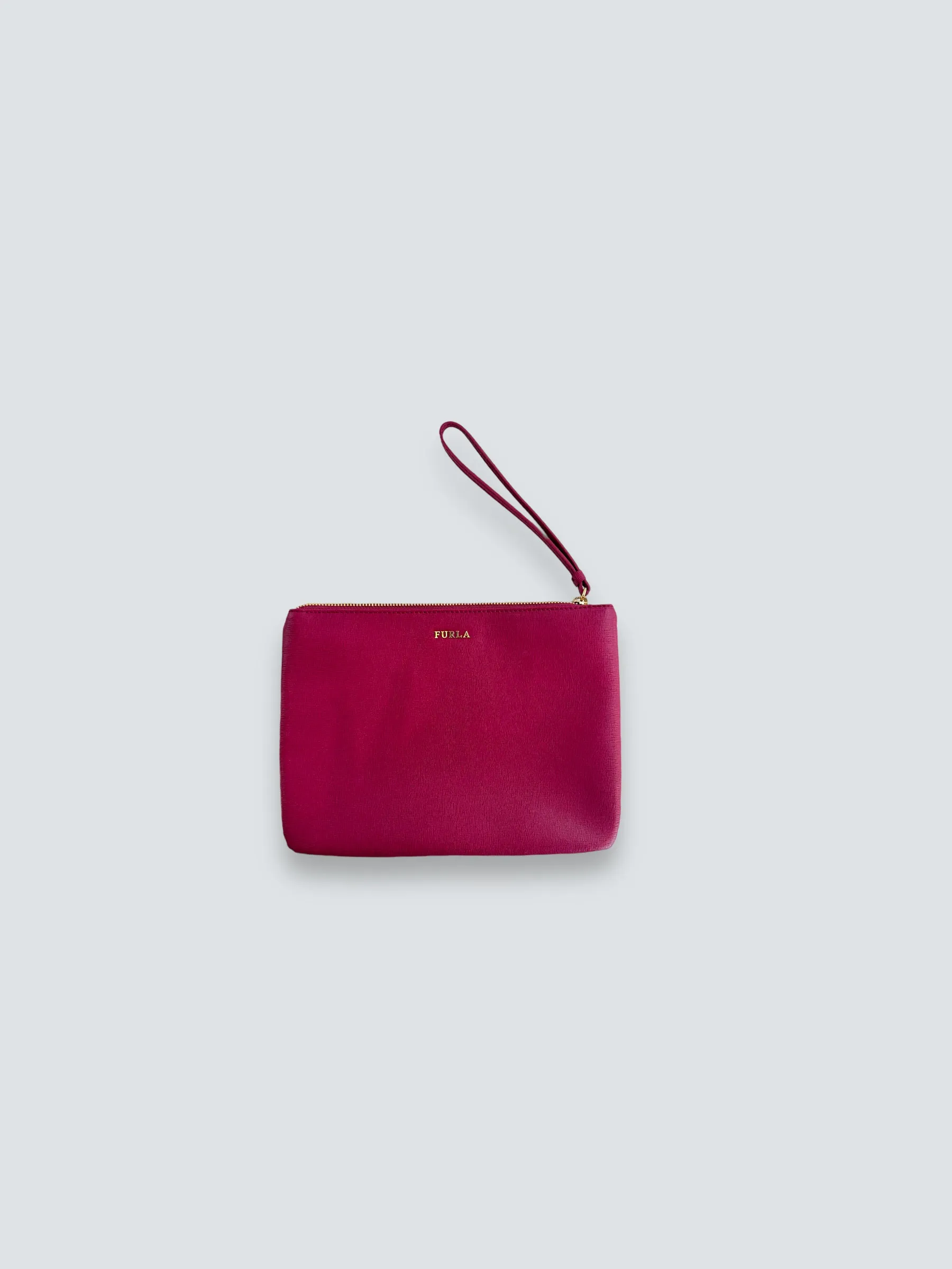 Furla Pink Leather Clutch
