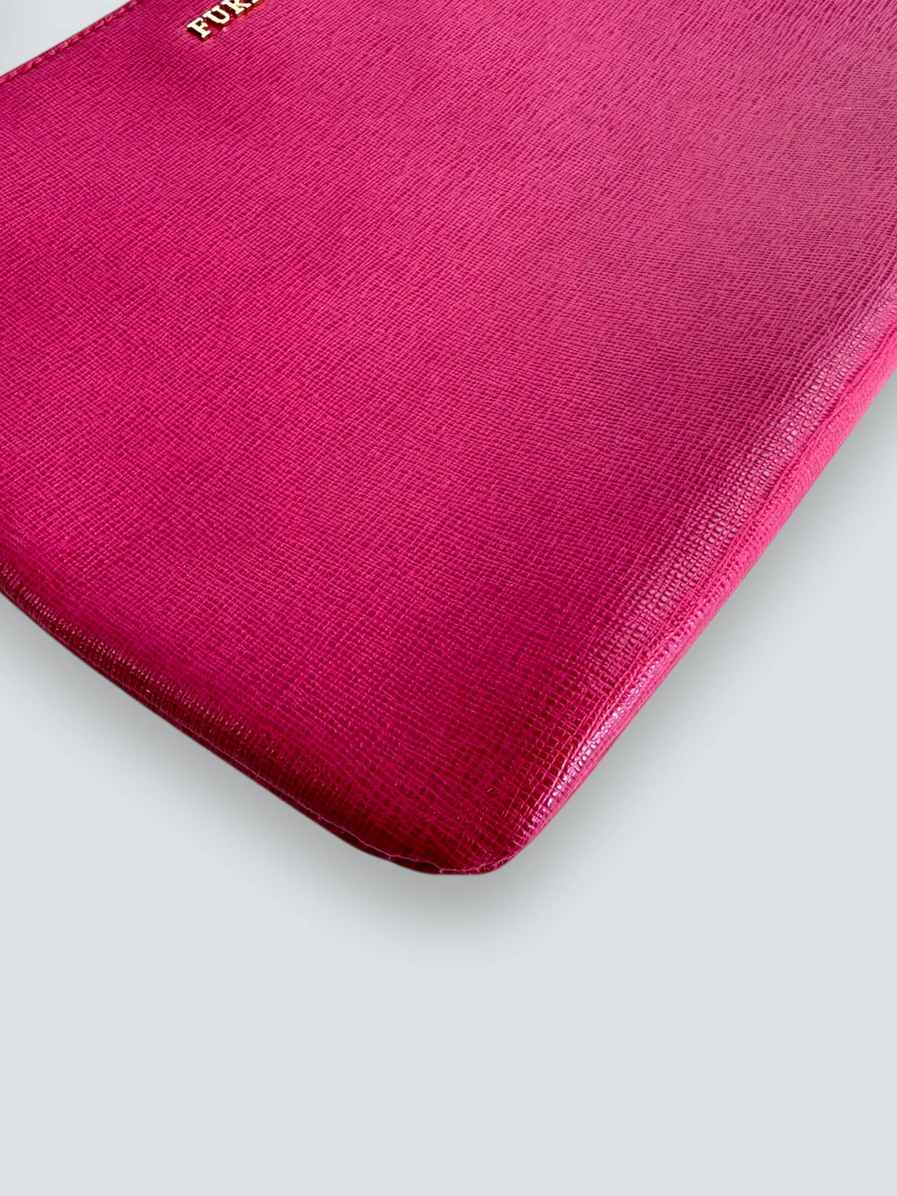 Furla Pink Leather Clutch