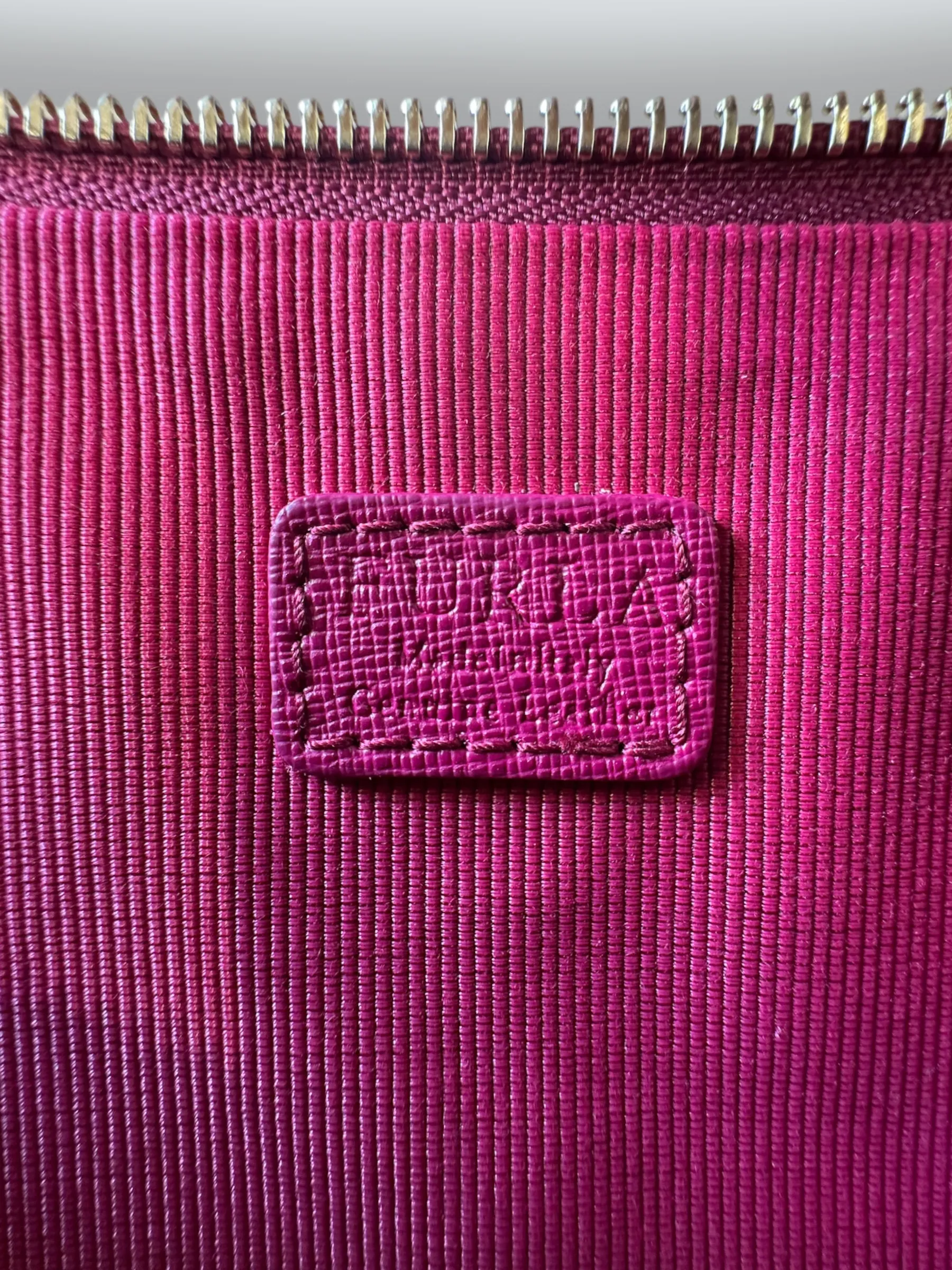 Furla Pink Leather Clutch