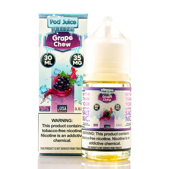 Grape Chew Freeze Salt - Pod Juice E-Liquid