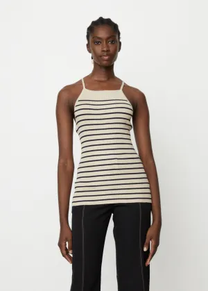 Halter Neck Sleeveless Knit Top
