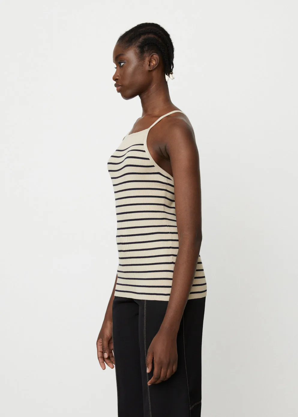 Halter Neck Sleeveless Knit Top