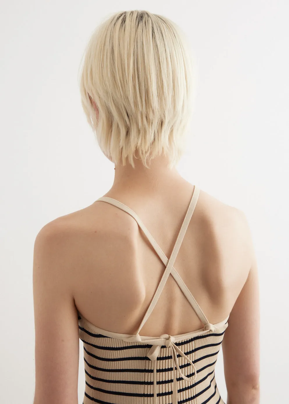 Halter Neck Sleeveless Knit