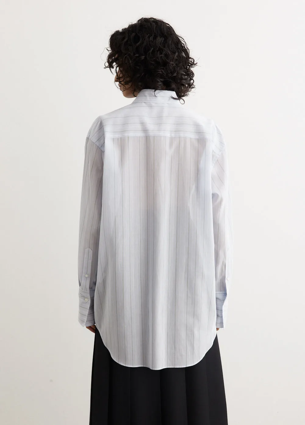 Hard Twist Finx Organdy Stripe Shirt