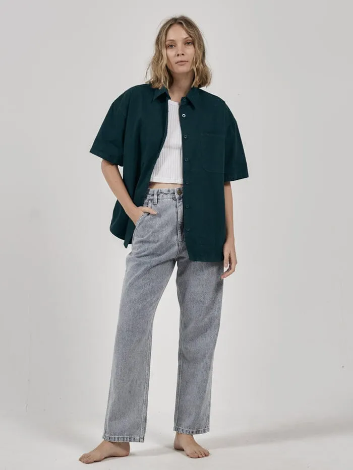 Hard Yakka x Thrills SS Work Shirt - Yakka Green