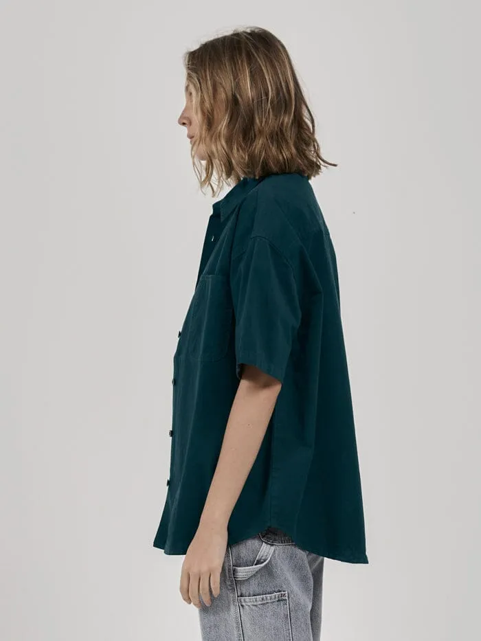 Hard Yakka x Thrills SS Work Shirt - Yakka Green